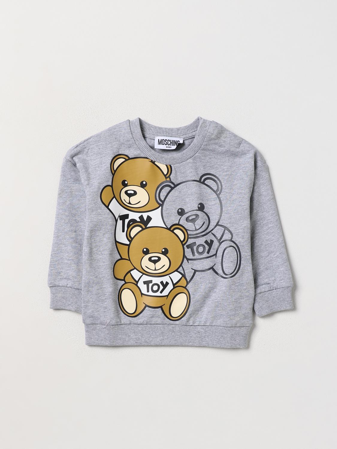 MOSCHINO PULL: Pull enfant Moschino Baby, Gris - Img 1