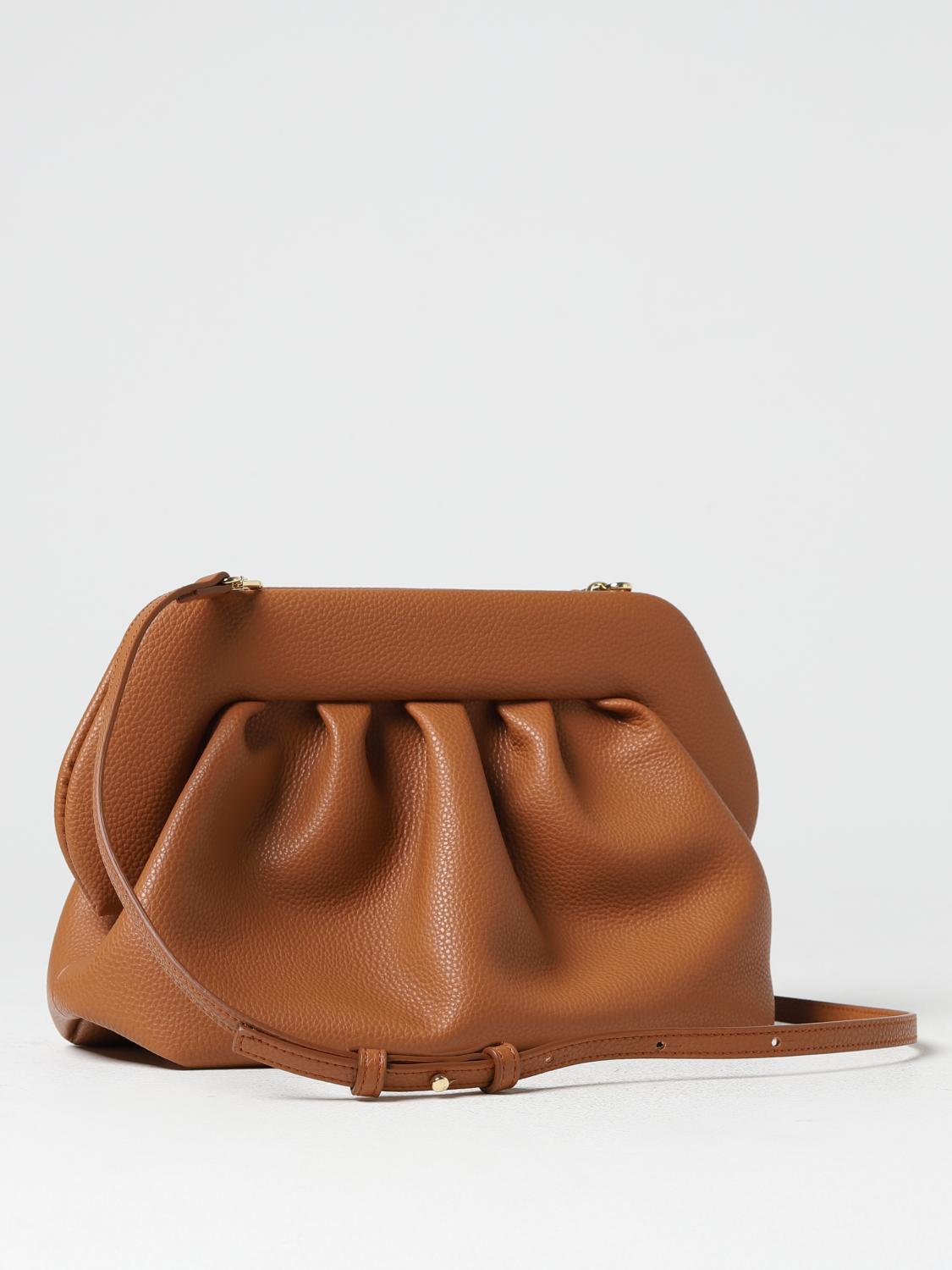 THEMOIRÈ CLUTCH: Borsa Bios Themoriè in pelle vegana bottalata, Beige - Img 2