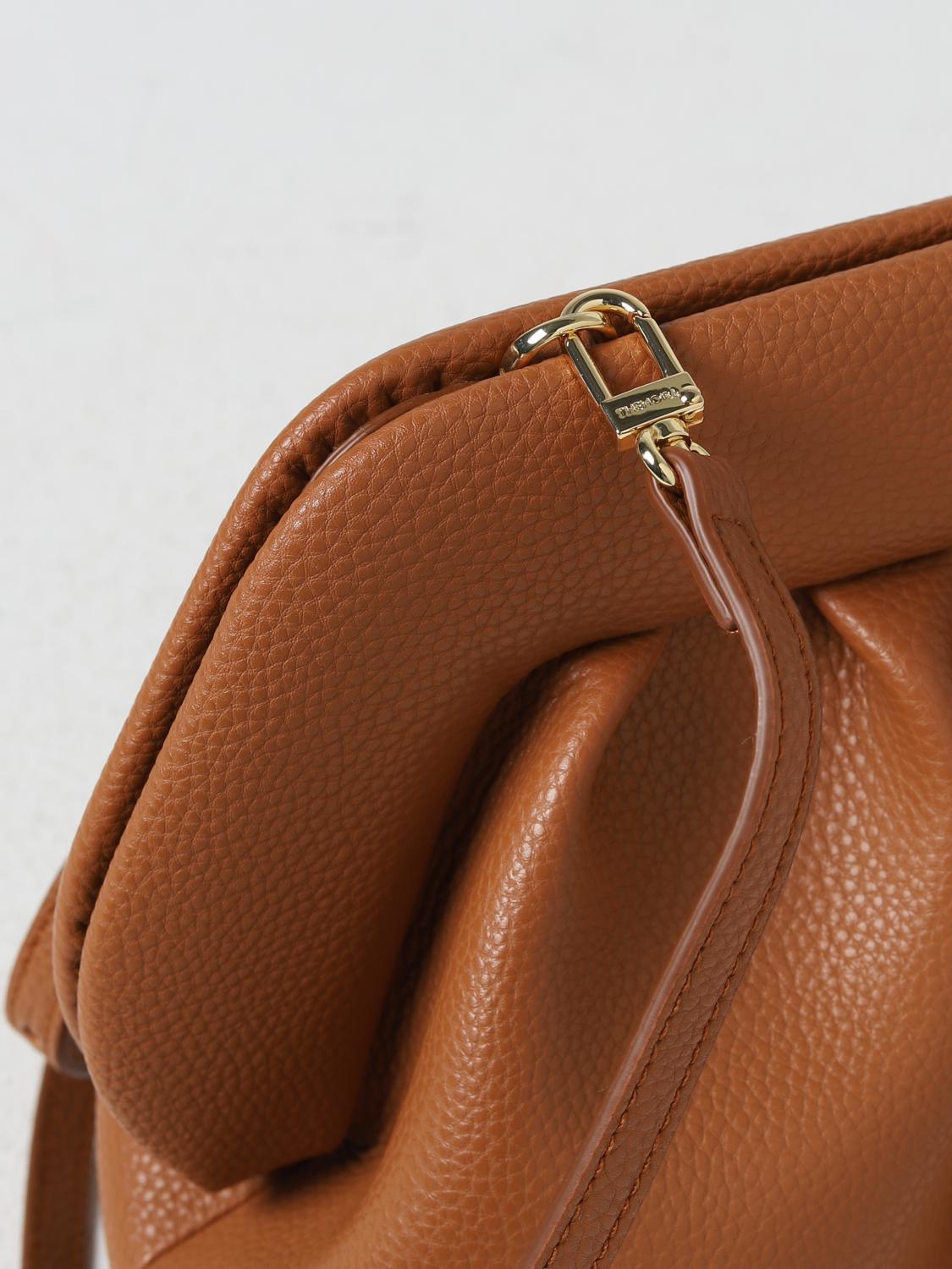 THEMOIRÈ CLUTCH: Borsa Bios Themoriè in pelle vegana bottalata, Beige - Img 3