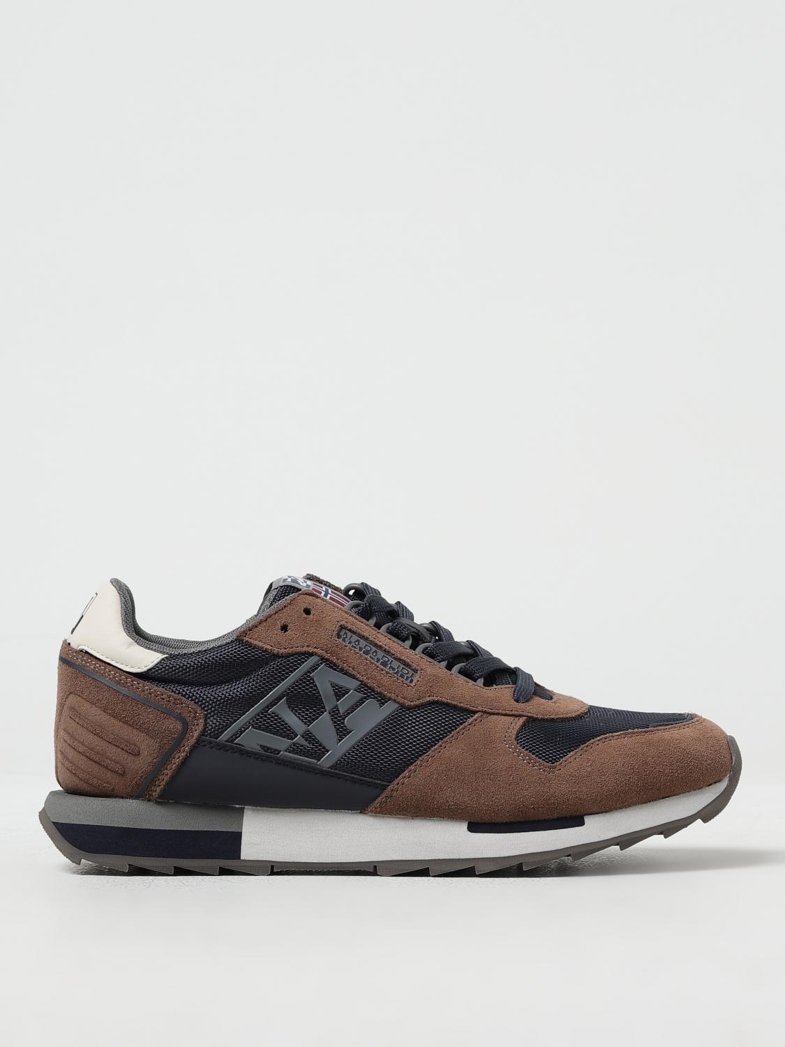 NAPAPIJRI SNEAKERS: Sneakers Virtus Napapijri in suede e tessuto, Marrone - Img 1