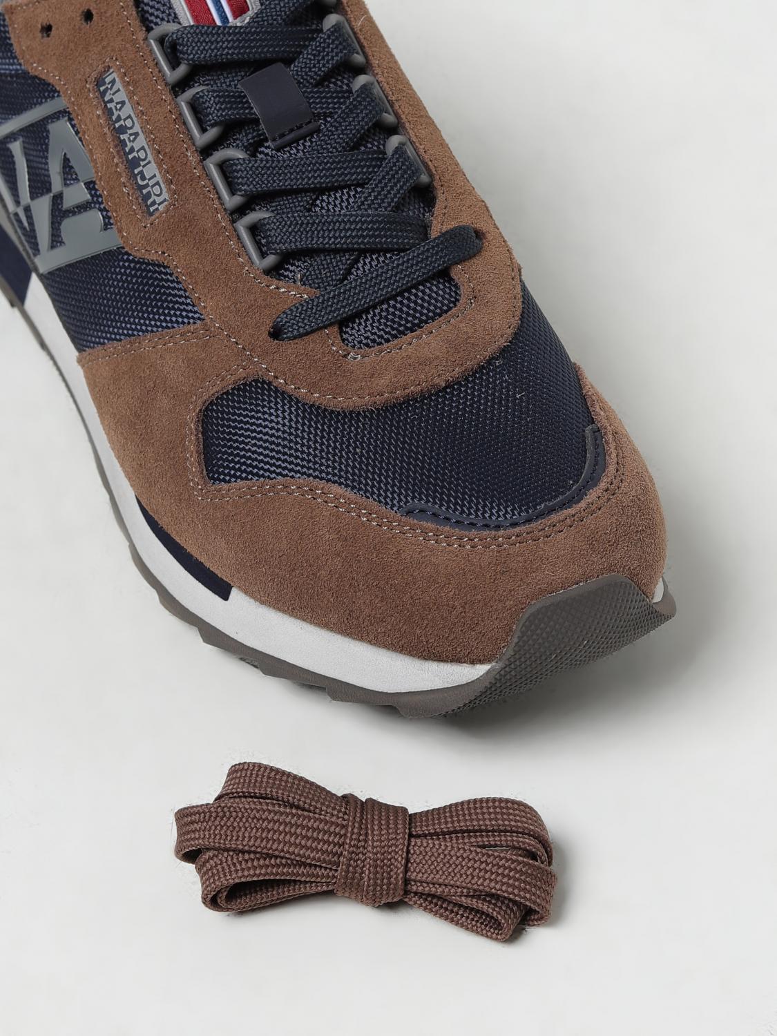 NAPAPIJRI SNEAKERS: Sneakers Virtus Napapijri in suede e tessuto, Marrone - Img 4