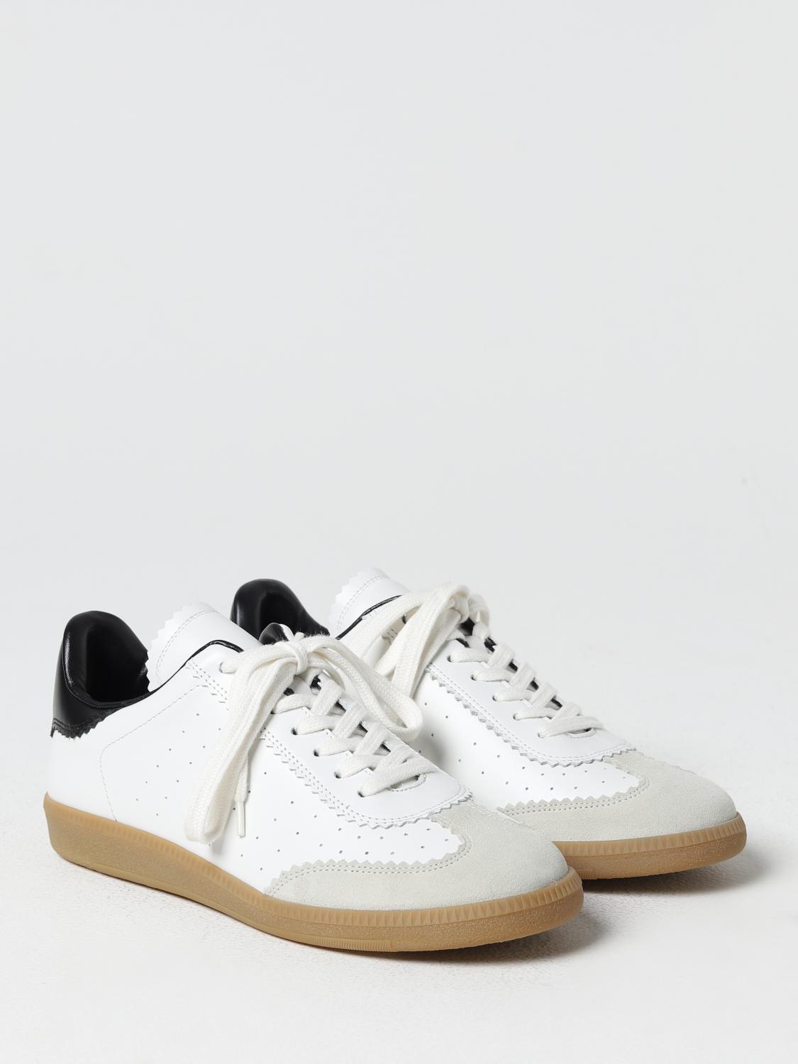 Isabel Marant leather sneakers - White | BK0014FAA1E21S | GIGLIO.COM