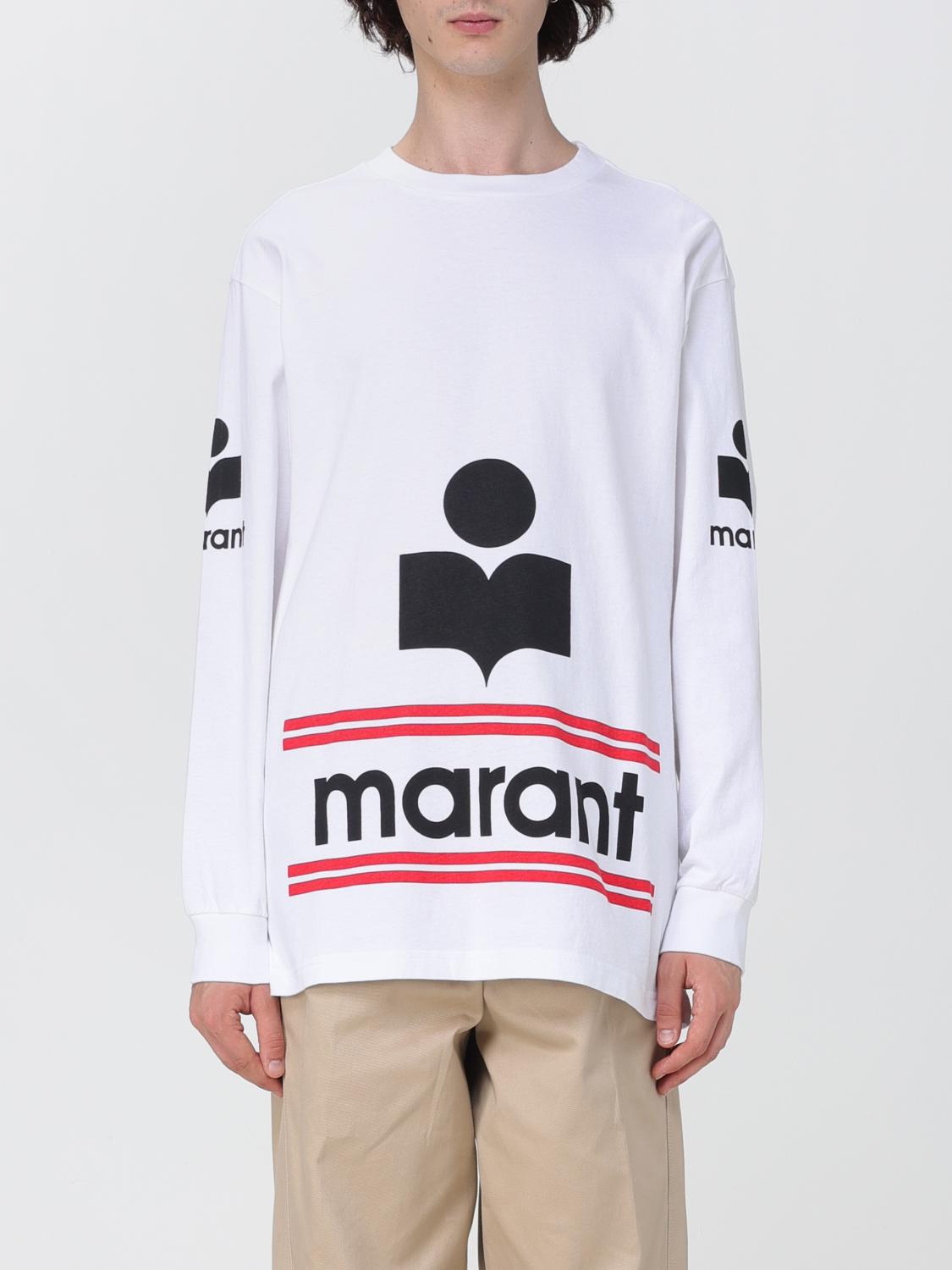 Isabel Marant t-shirt with big logo - White | TS0122HAA3N73H
