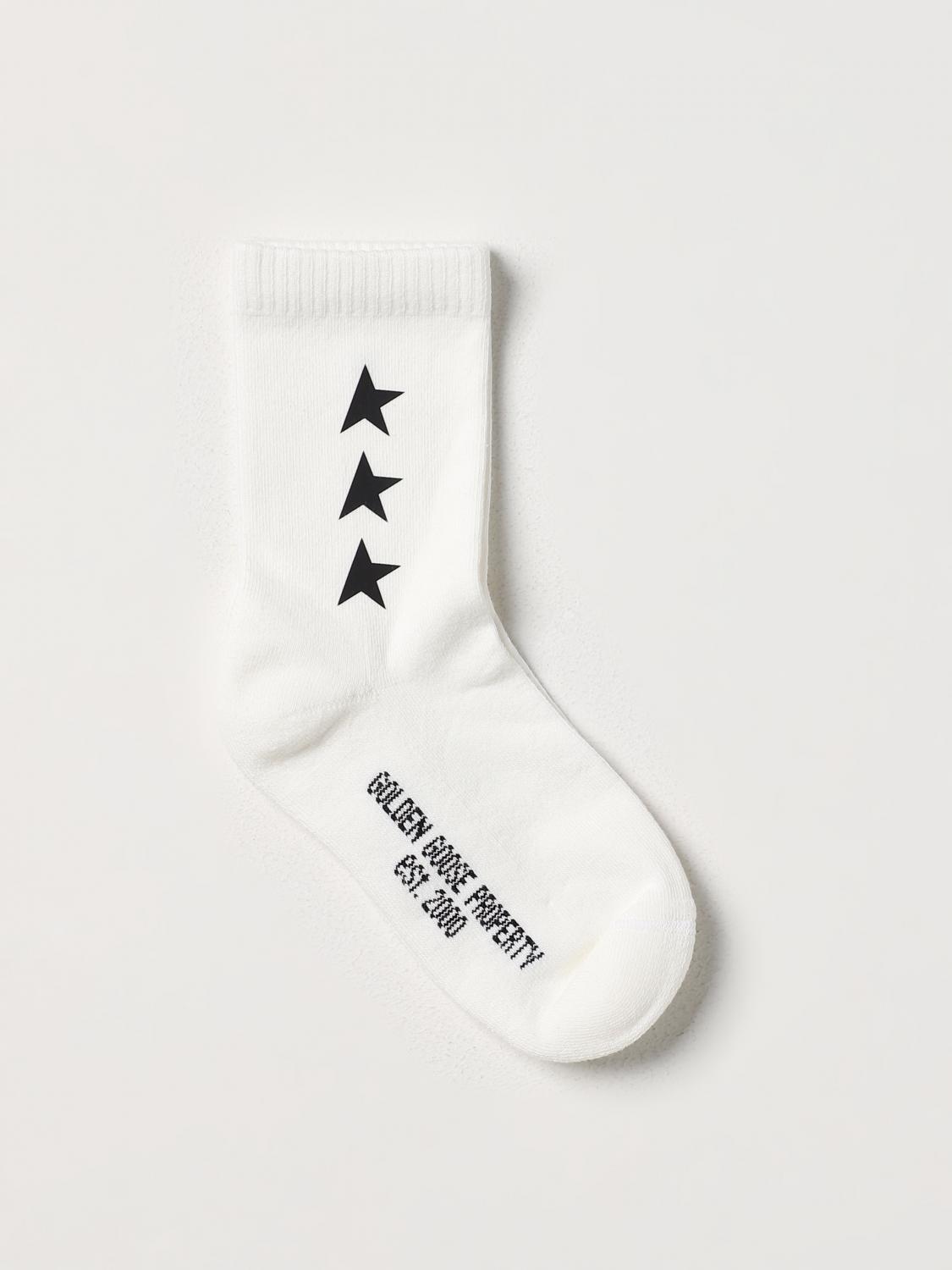 GOLDEN GOOSE: socks in stretch cotton White Golden Goose socks