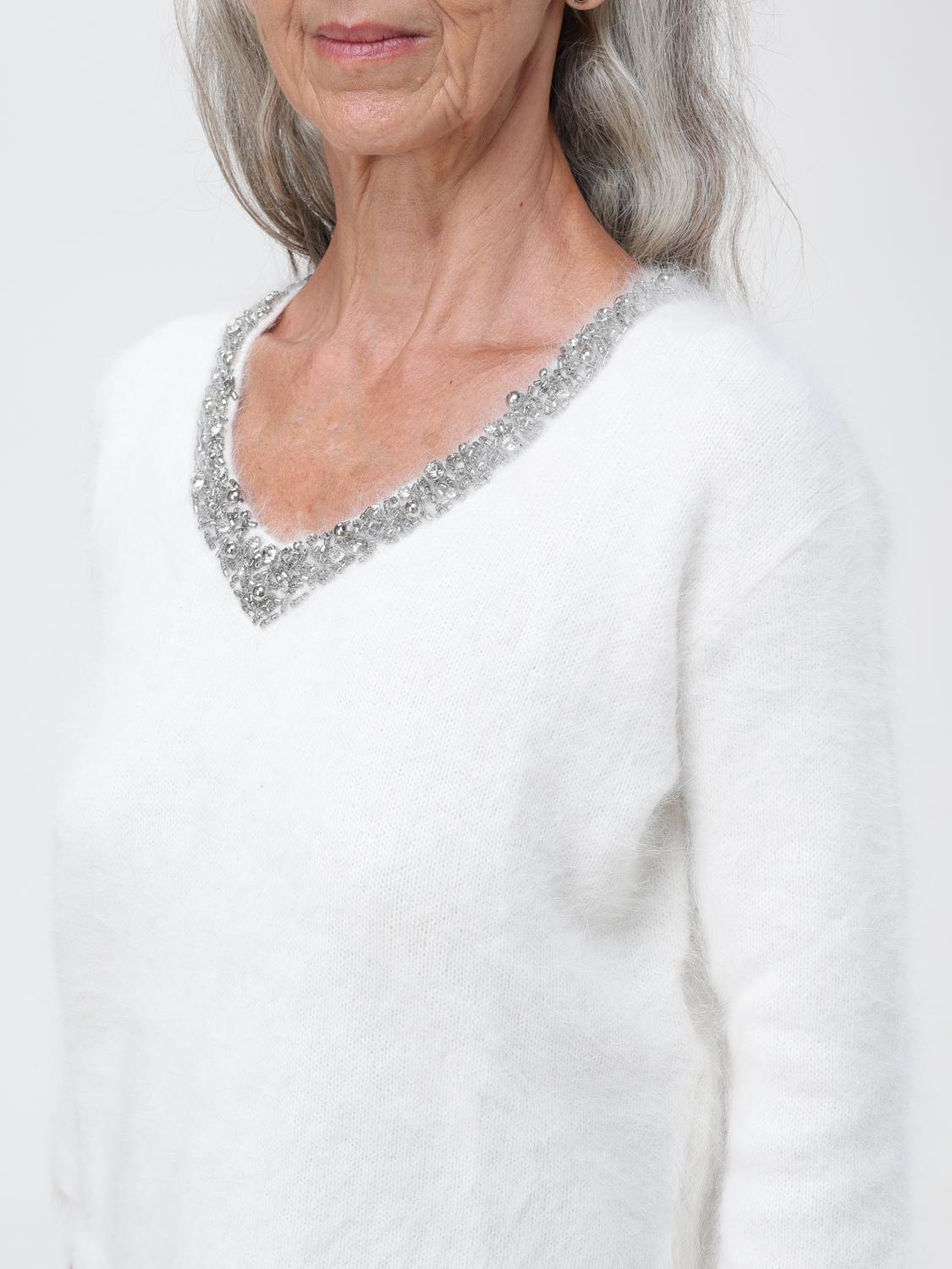 LIU JO PULLOVER: Pullover damen Liu Jo, Weiß - Img 3