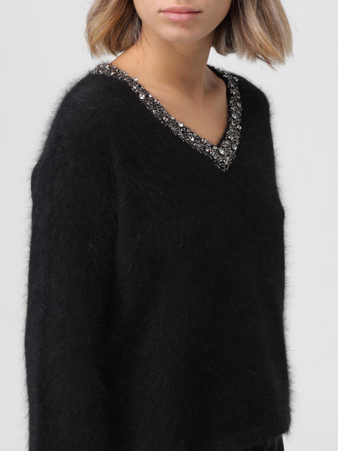 LIU JO PULLOVER: Pullover damen Liu Jo, Schwarz - Img 3