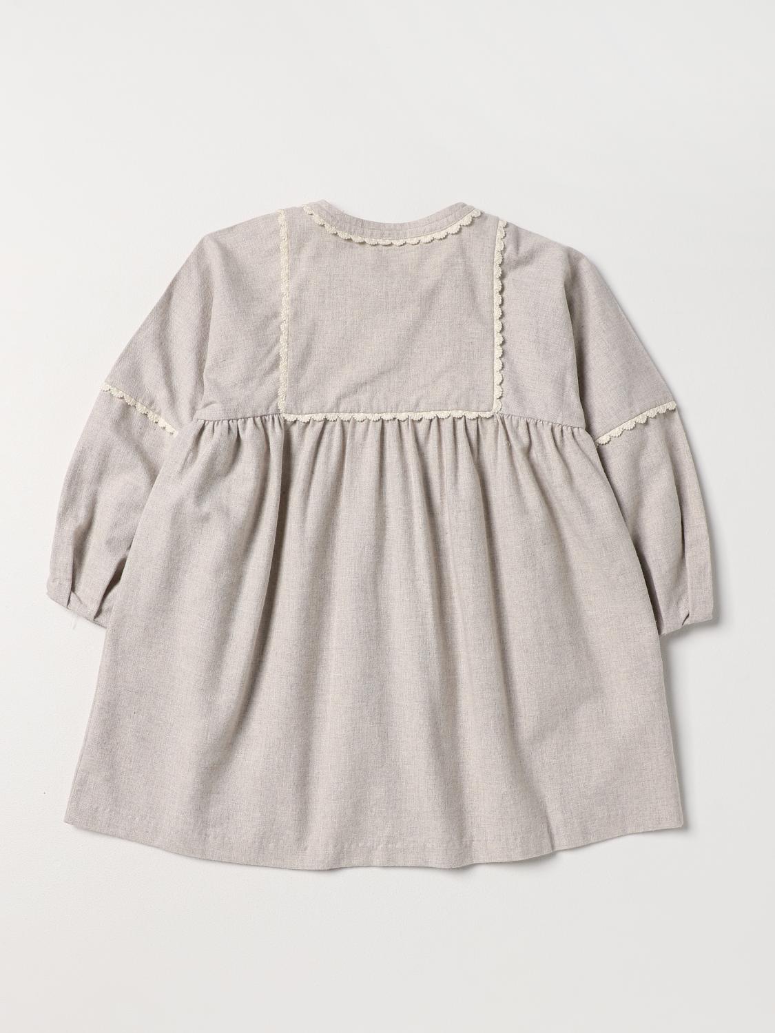 CHLOÉ VESTIDO: Vestido niños ChloÉ, Beige - Img 2