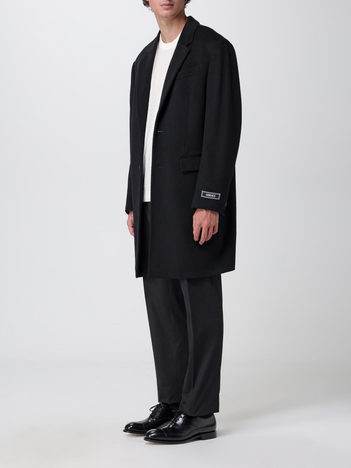 Versace wool coat - Black | 10106061A07656 | GIGLIO.COM