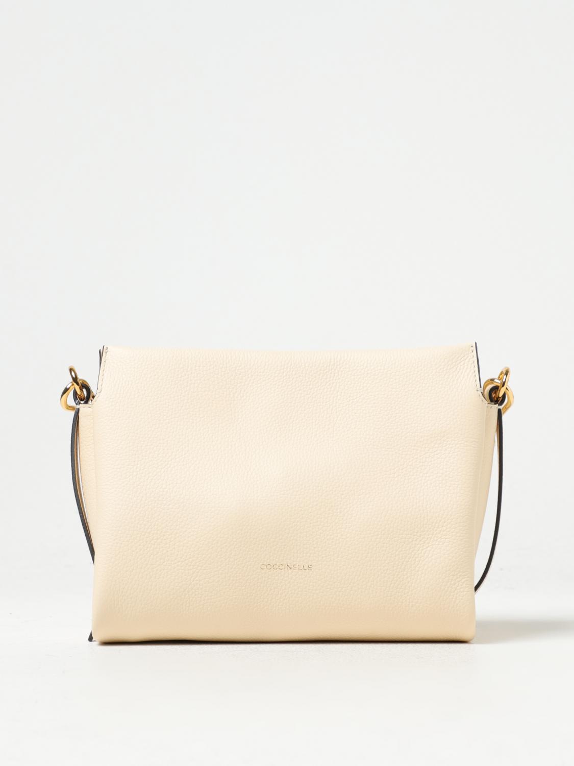 COCCINELLE: Handbag woman - Cream | Coccinelle shoulder bag E1M50580101 ...