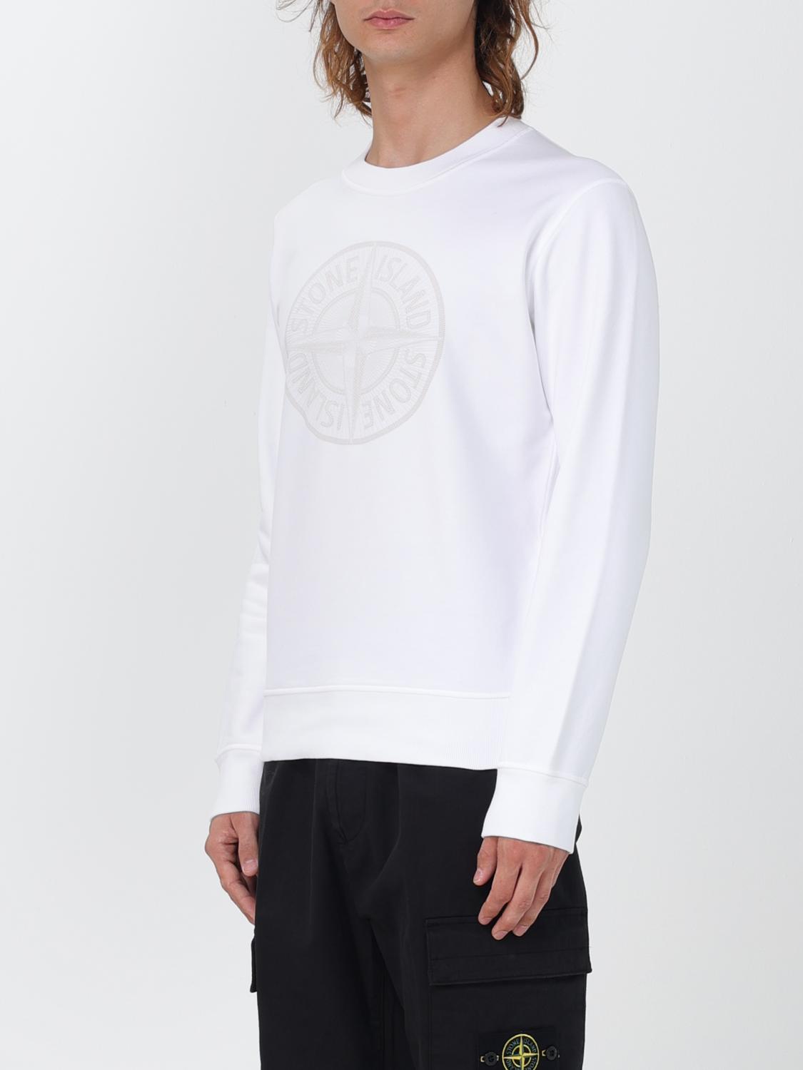 STONE ISLAND SWEATSHIRT: Sweatshirt herren Stone Island, Weiß - Img 4