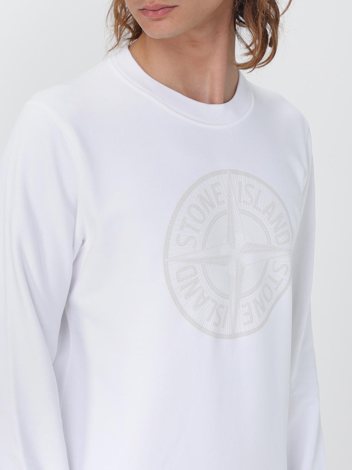 STONE ISLAND SWEATSHIRT: Sweatshirt herren Stone Island, Weiß - Img 5