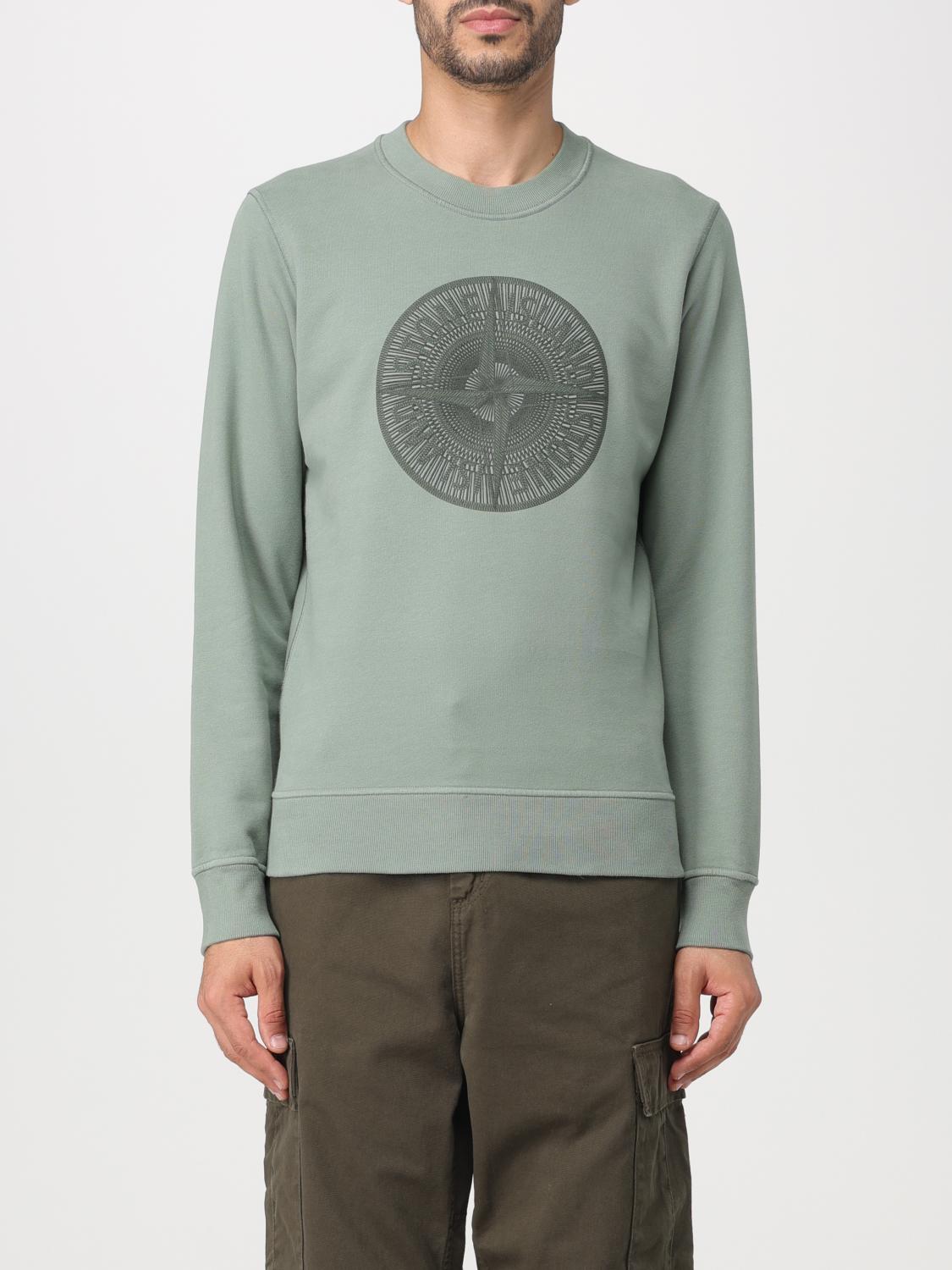 STONE ISLAND 스웨트셔츠: 스웨트셔츠 남성 Stone Island, 그린 - Img 1