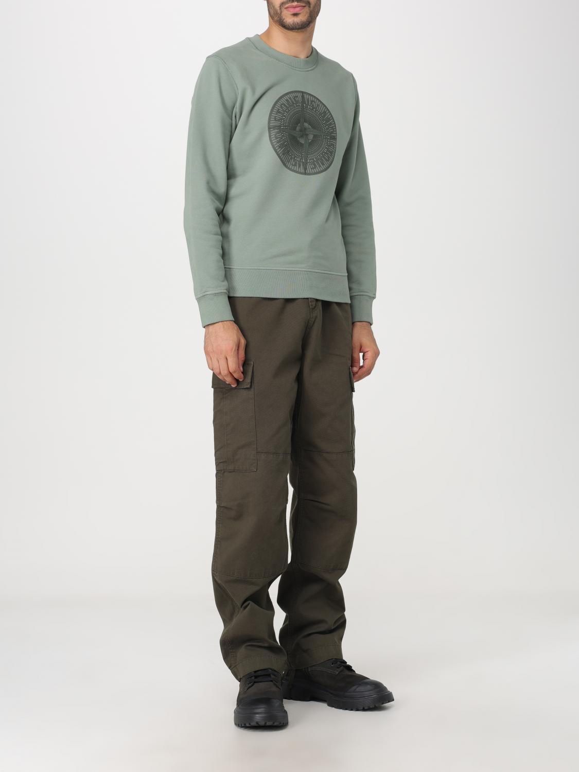 STONE ISLAND 스웨트셔츠: 스웨트셔츠 남성 Stone Island, 그린 - Img 2