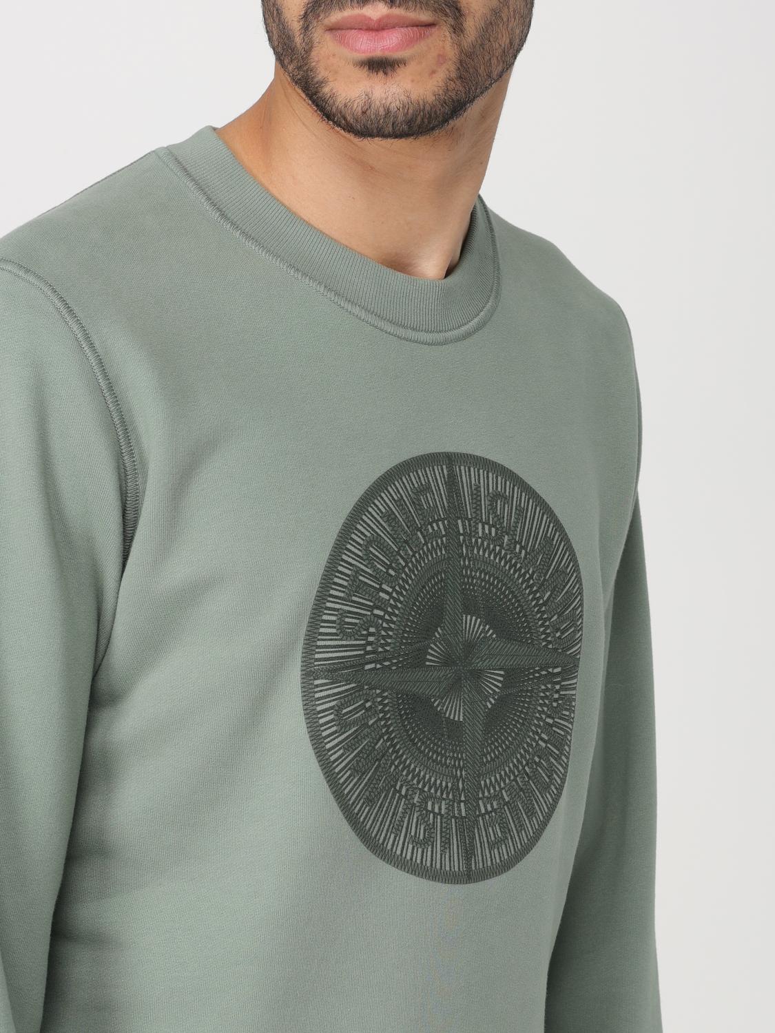 STONE ISLAND 스웨트셔츠: 스웨트셔츠 남성 Stone Island, 그린 - Img 5