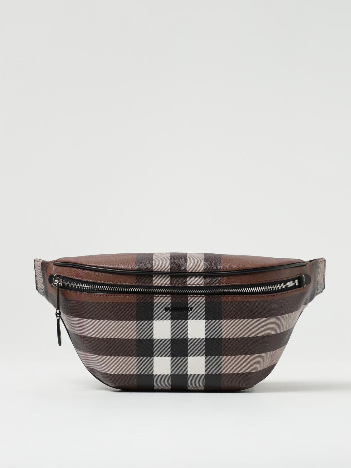 BURBERRY MARSUPIO: Marsupio Cason Burberry in cotone spalmato, Beige - Img 1