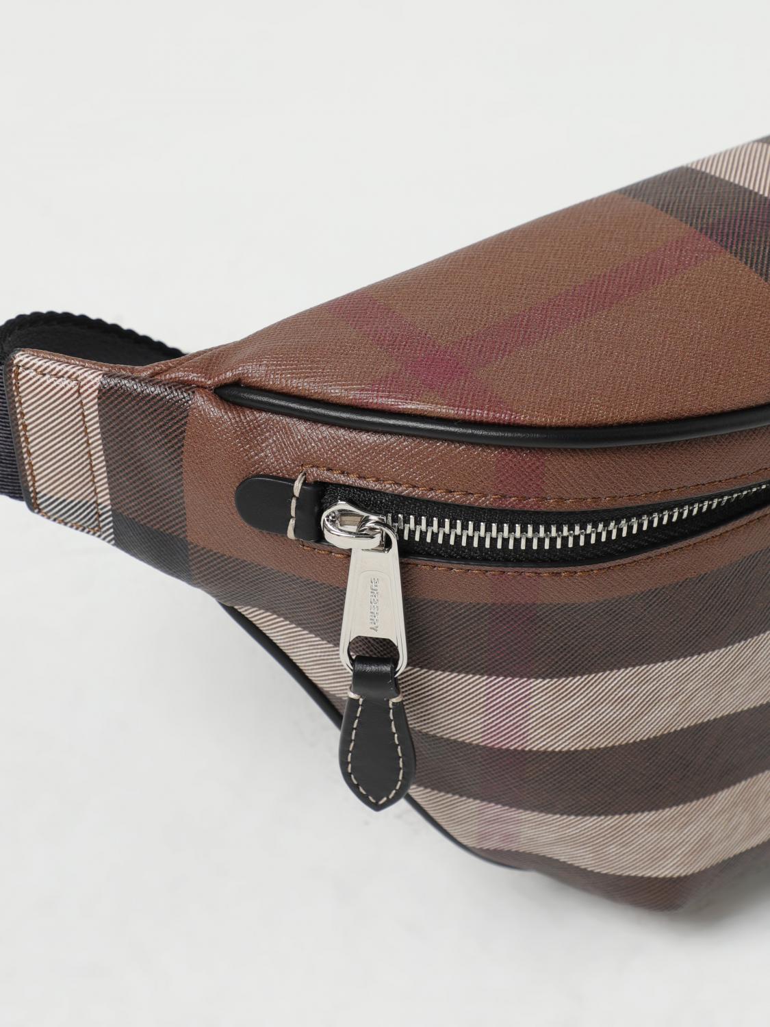 BURBERRY MARSUPIO: Marsupio Cason Burberry in cotone spalmato, Beige - Img 3
