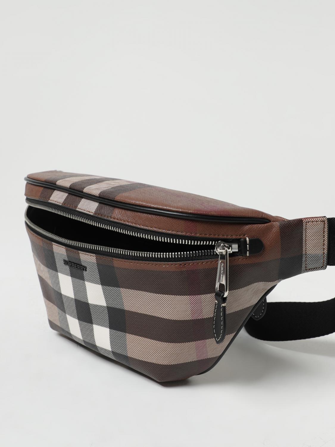 BURBERRY MARSUPIO: Marsupio Cason Burberry in cotone spalmato, Beige - Img 4