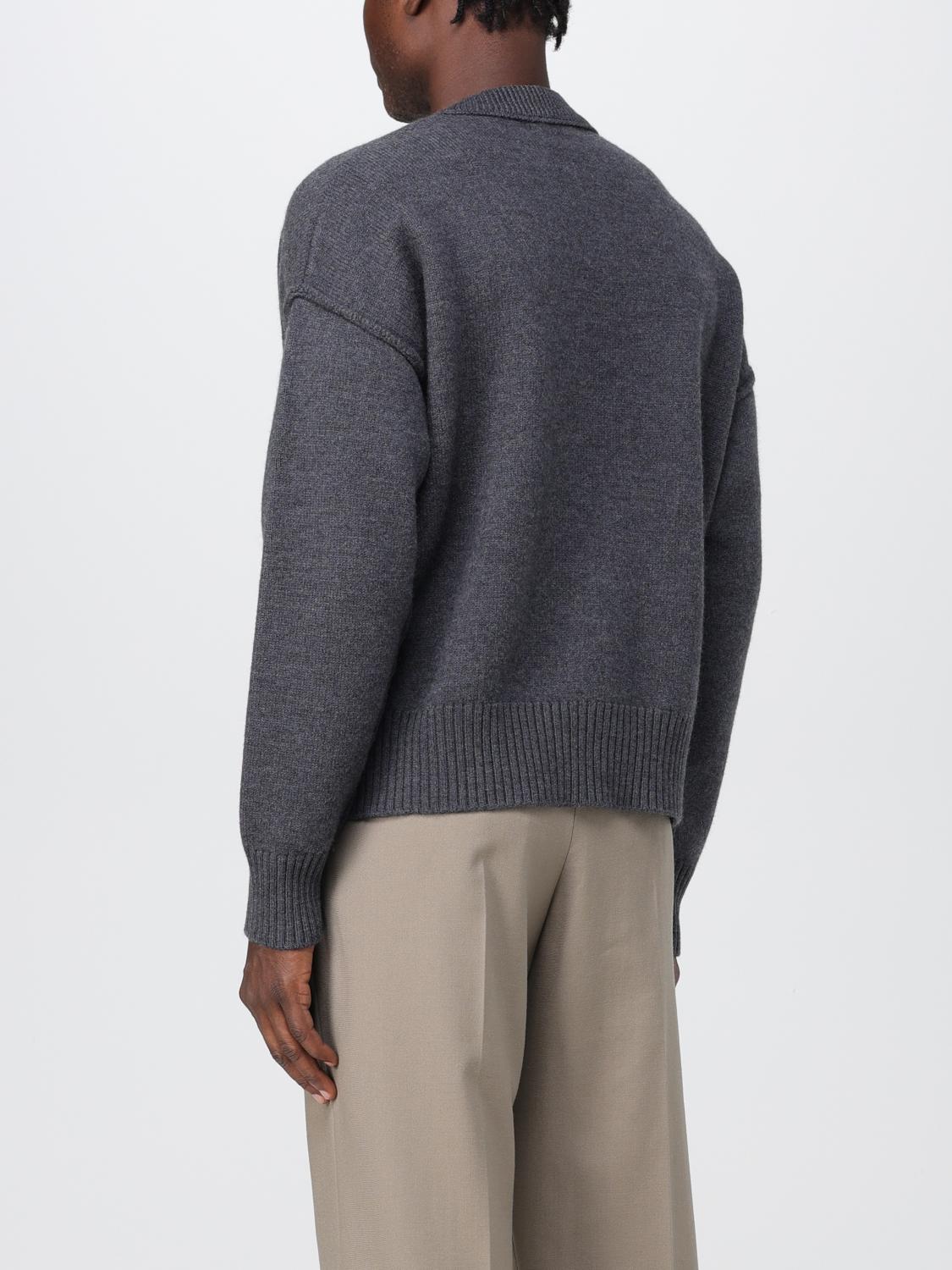 Ami Paris Sweater men - Grey | BFUKS006018 | GIGLIO.COM