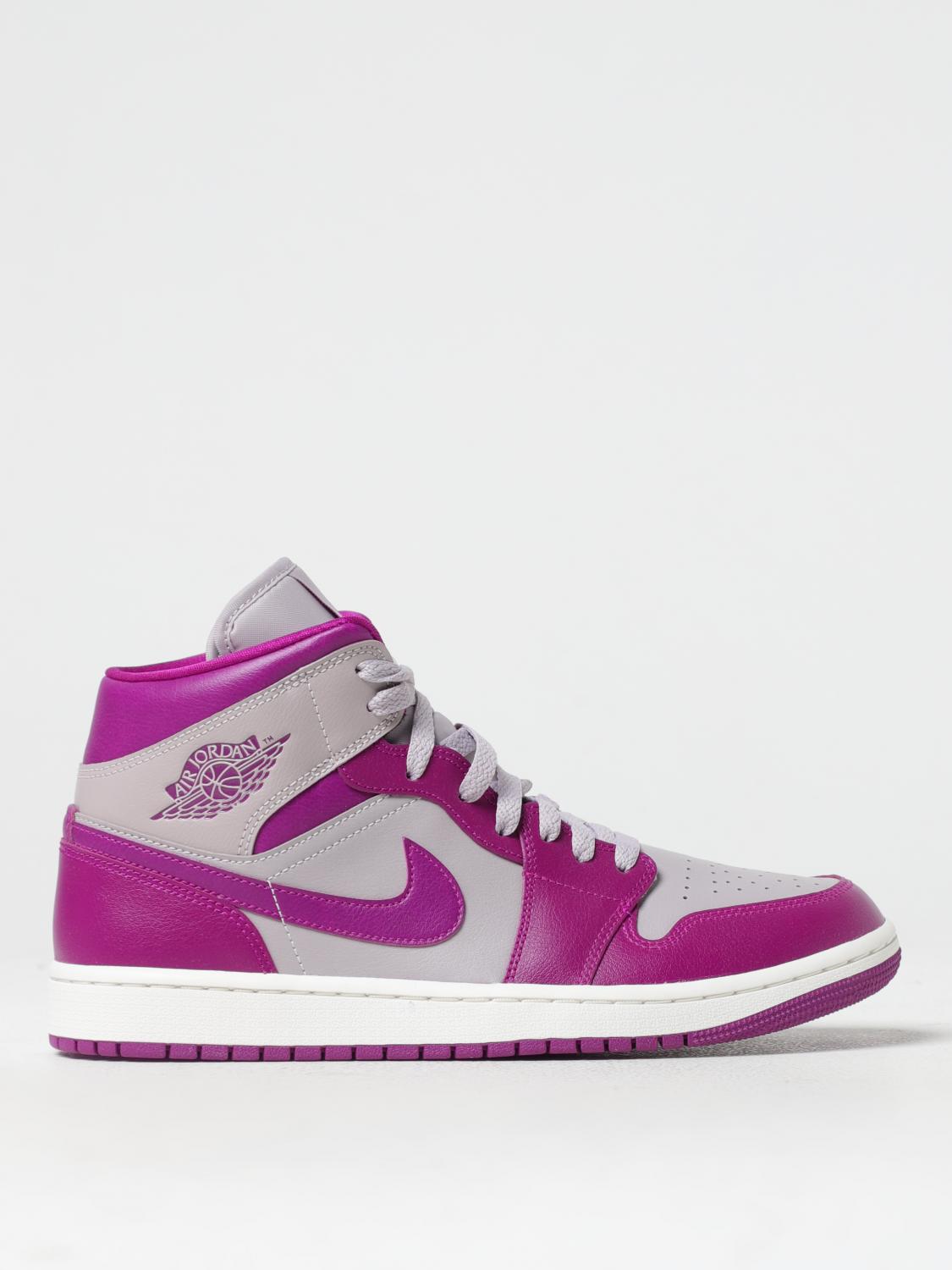NIKE: Sneakers Air Jordan 1 Mid in pelle - Ametista | Sneakers Nike  BQ6472501 online su GIGLIO.COM