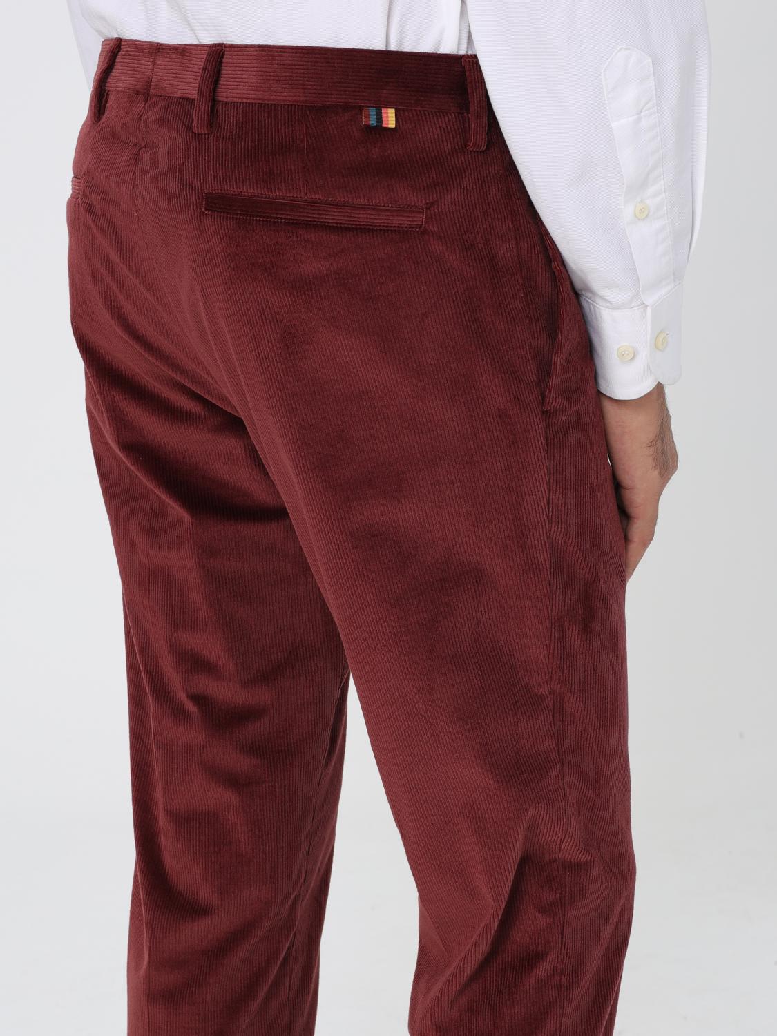 PAUL SMITH PANTS: Pants men Paul Smith, Burgundy - Img 3