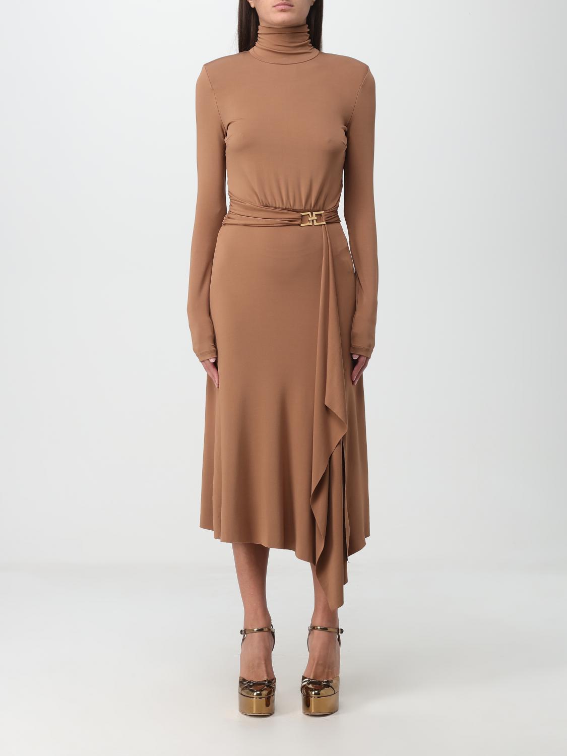 ELISABETTA FRANCHI KLEID: Kleid damen Elisabetta Franchi, Braun - Img 1