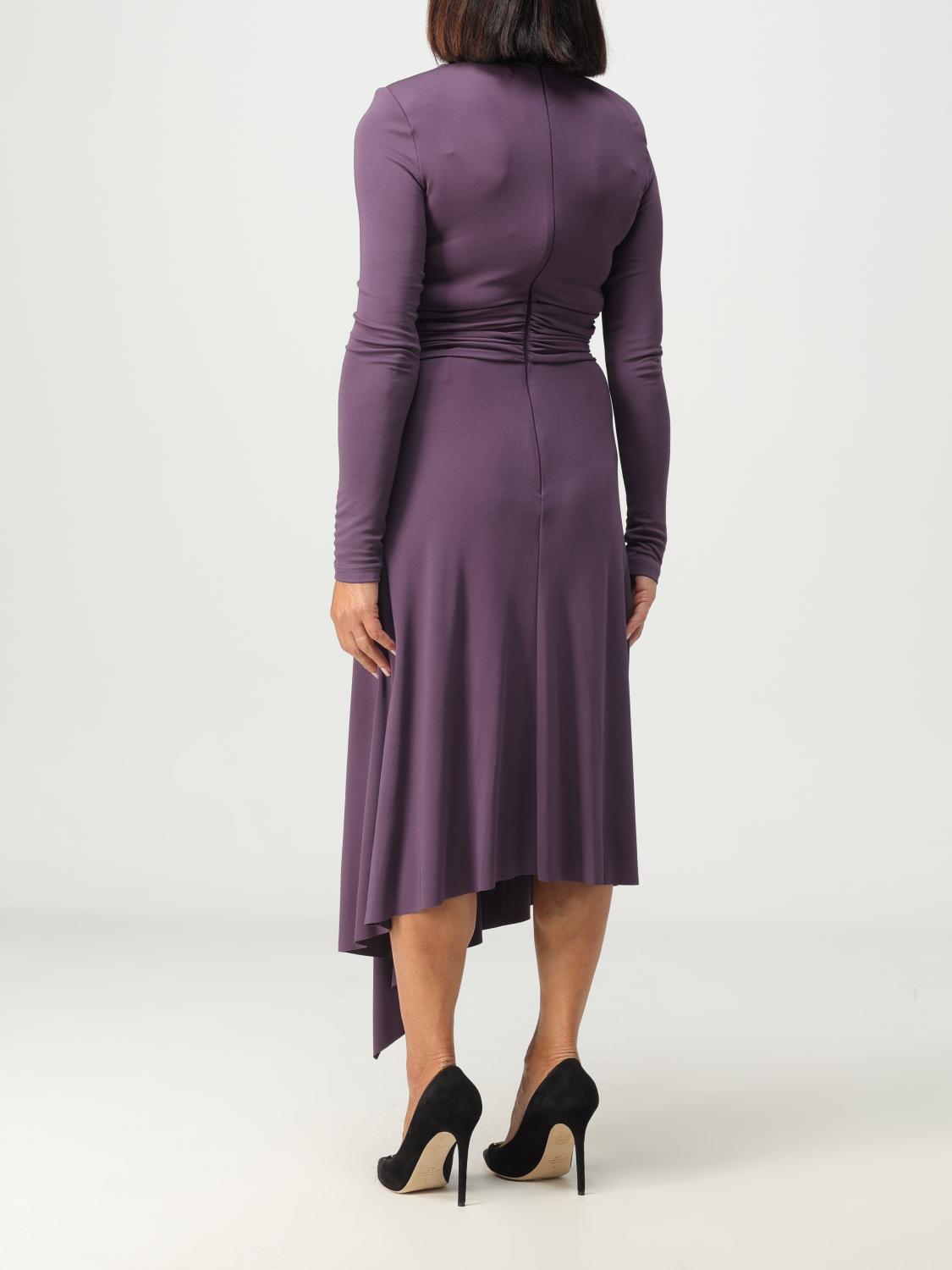 ELISABETTA FRANCHI VESTIDO: Vestido mujer Elisabetta Franchi, Ciruela - Img 2