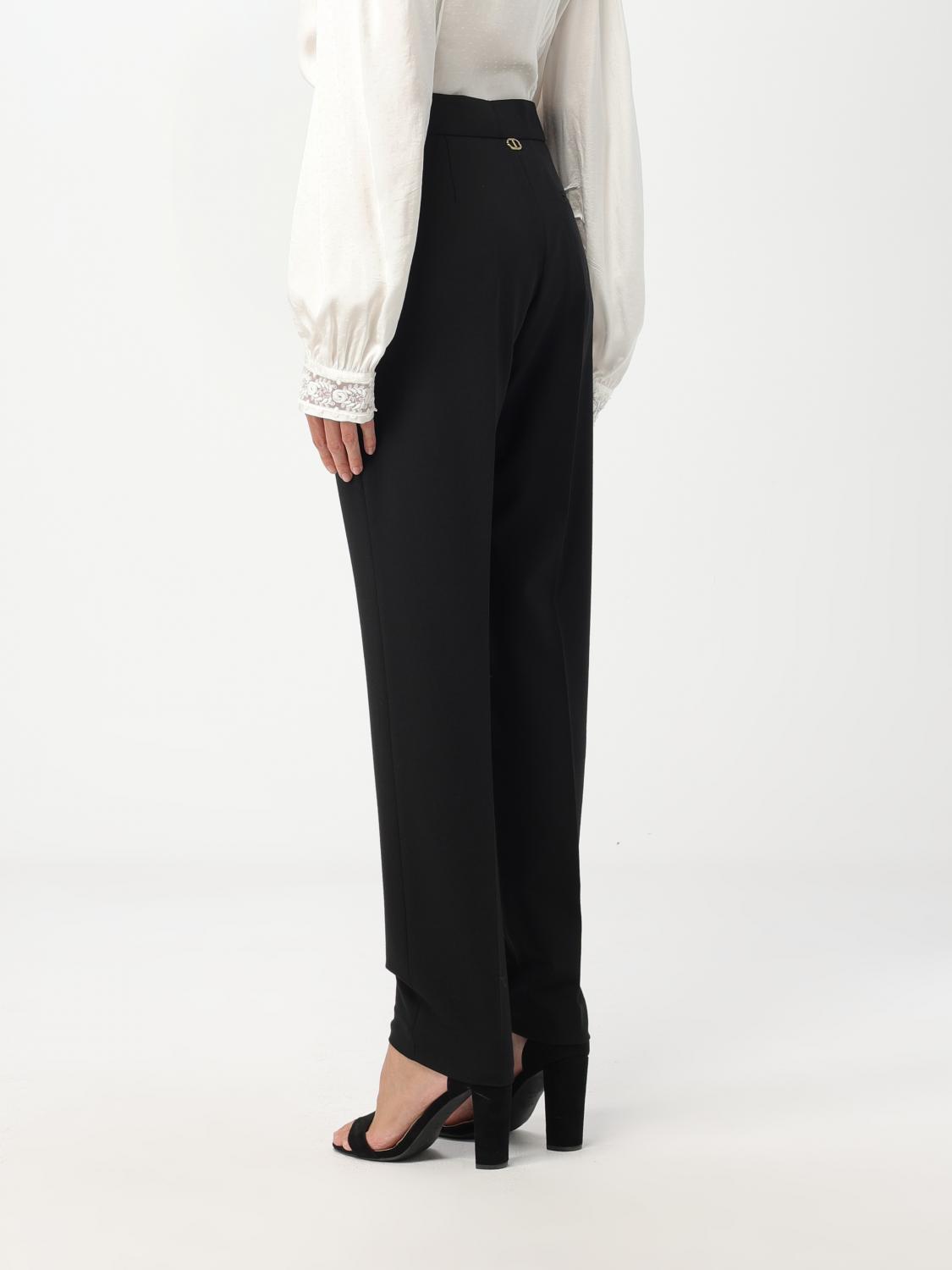 パンツ TWINSET FW23 Wool pants (232TP203FS16050 00006) Twinset Outlet: pants in wool blend - Black | Twinset pants