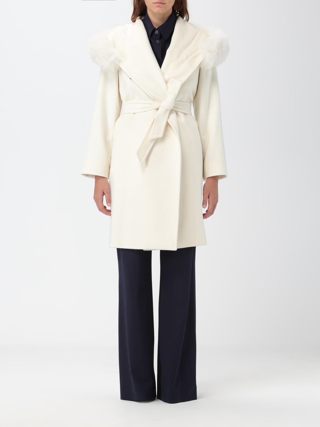 MAX MARA ABRIGO: Abrigo mujer Max Mara, Blanco - Img 1