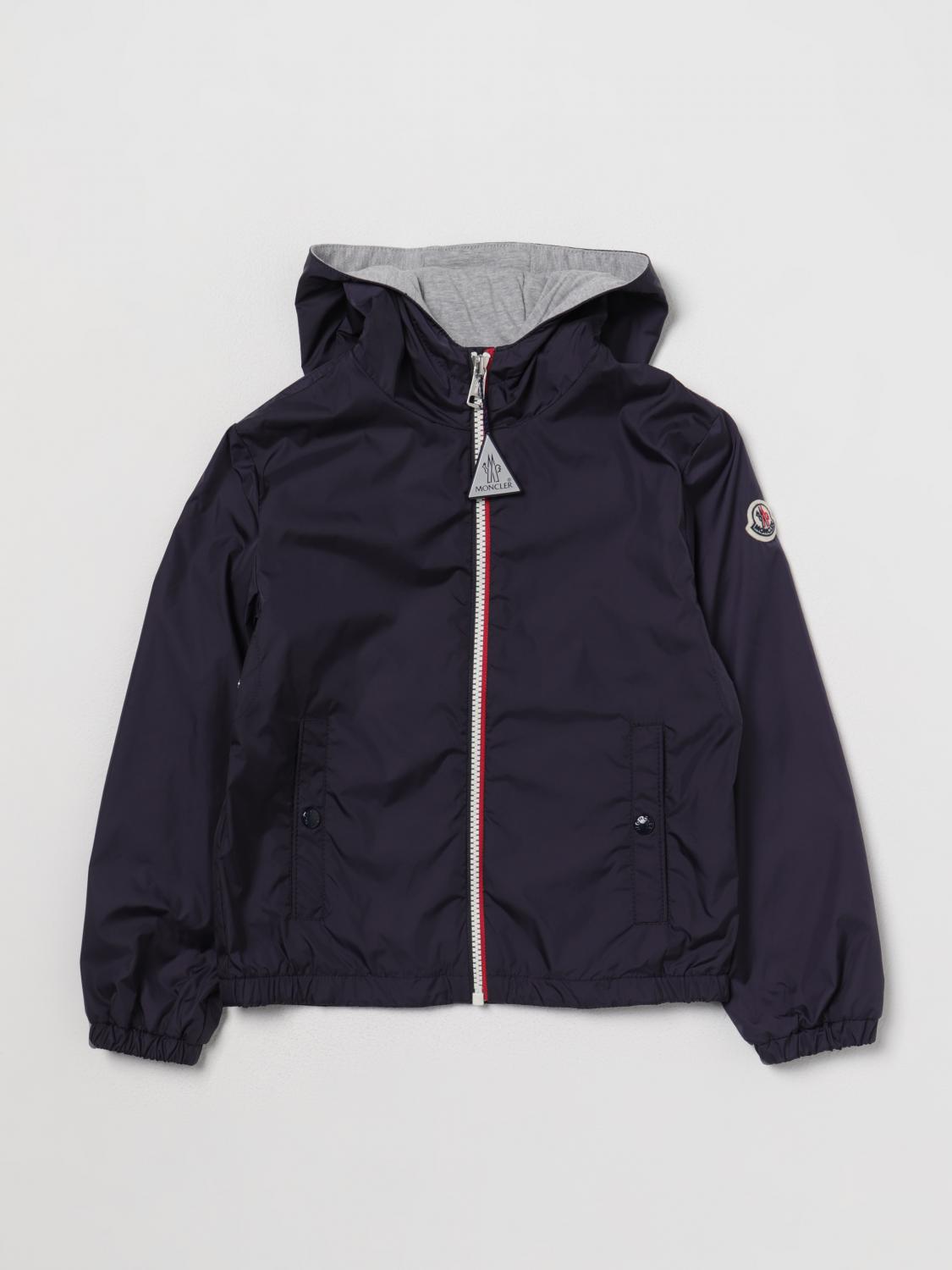 MONCLER AMERICANA: Americana niños Moncler, Azul Oscuro - Img 1