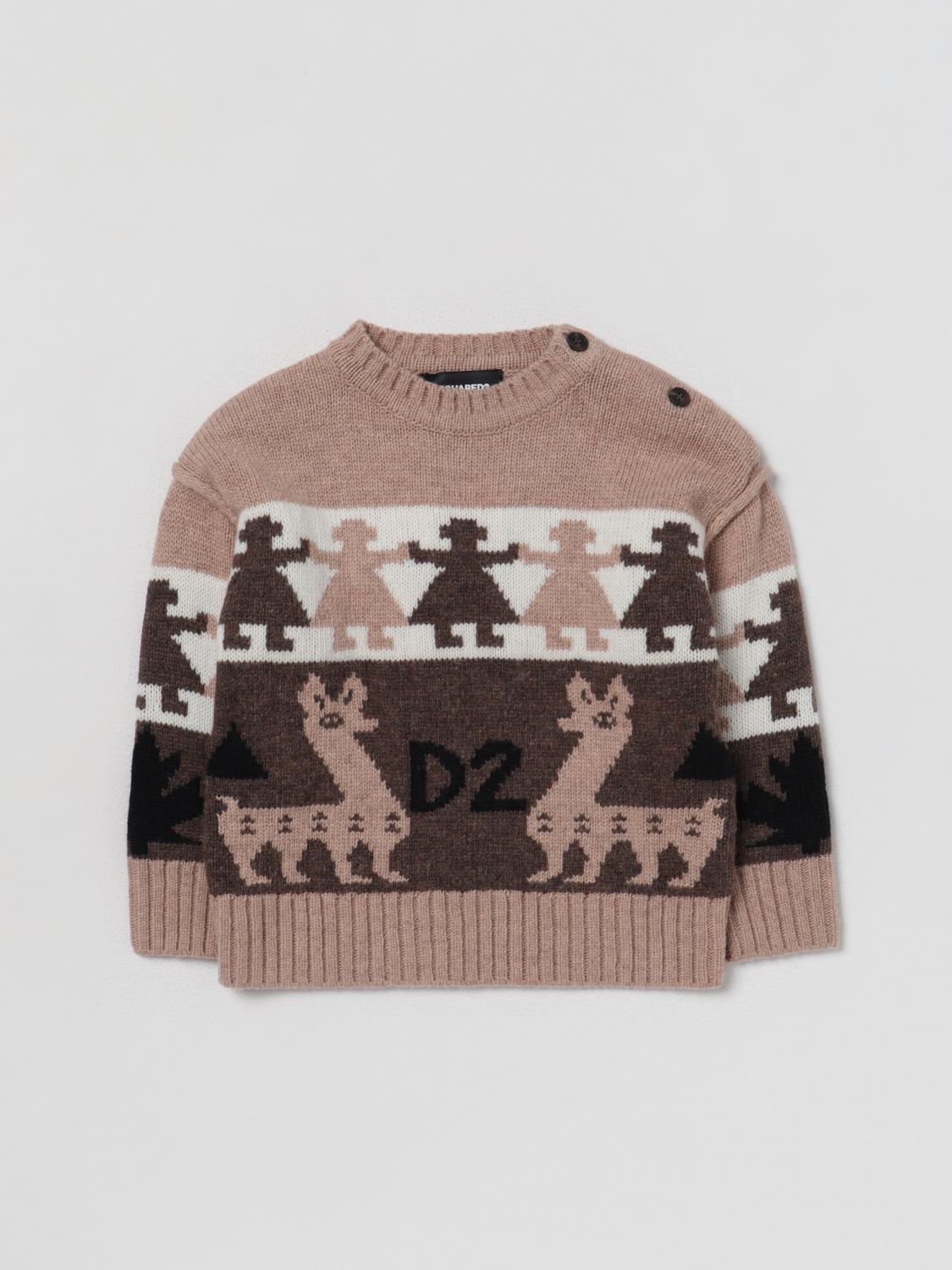 DSQUARED2 СВИТЕР: Свитер Детское Dsquared2 Junior, Коричневый - Img 1