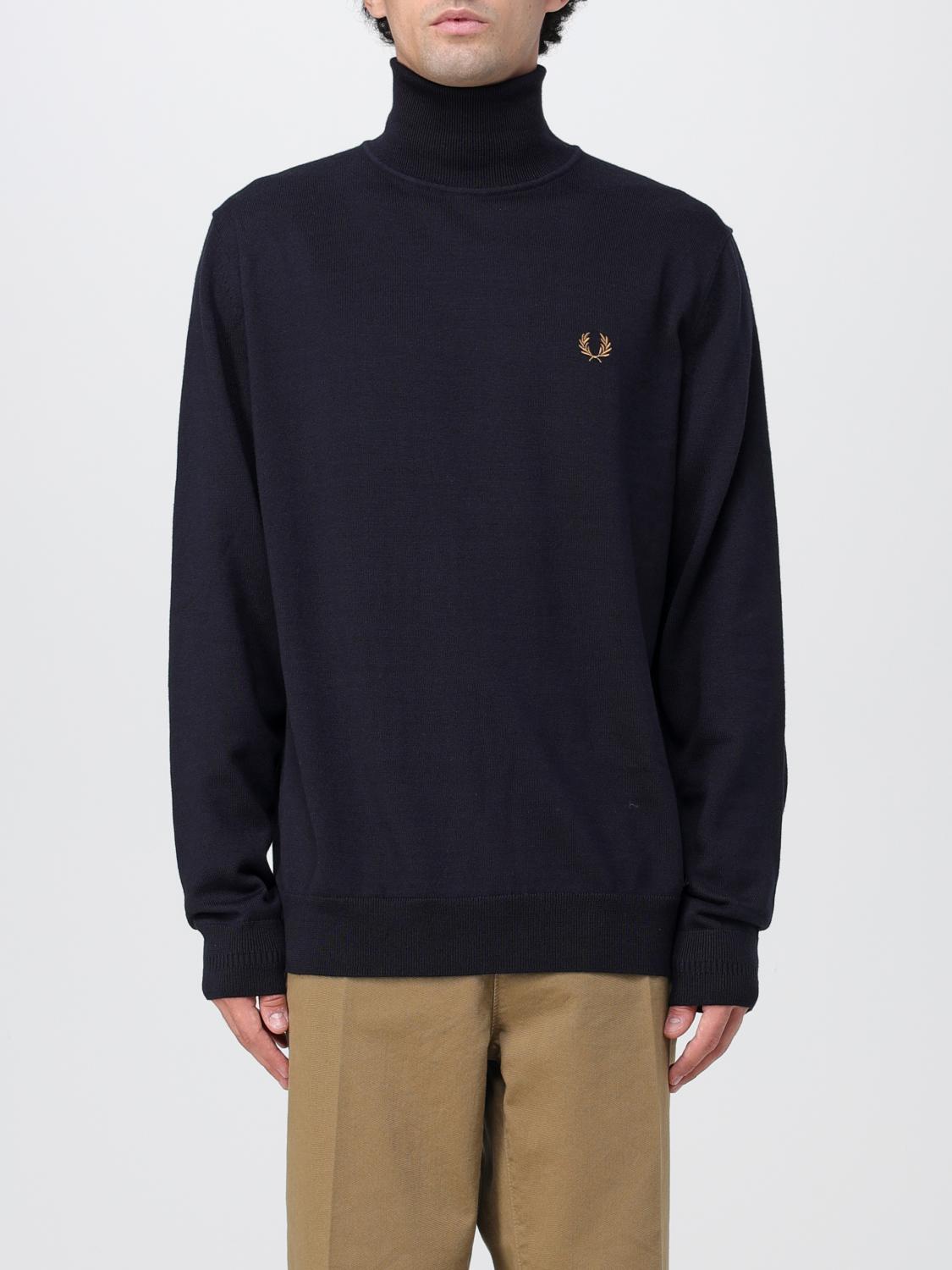 FRED PERRY PULL: Pull homme Fred Perry, Bleu - Img 1