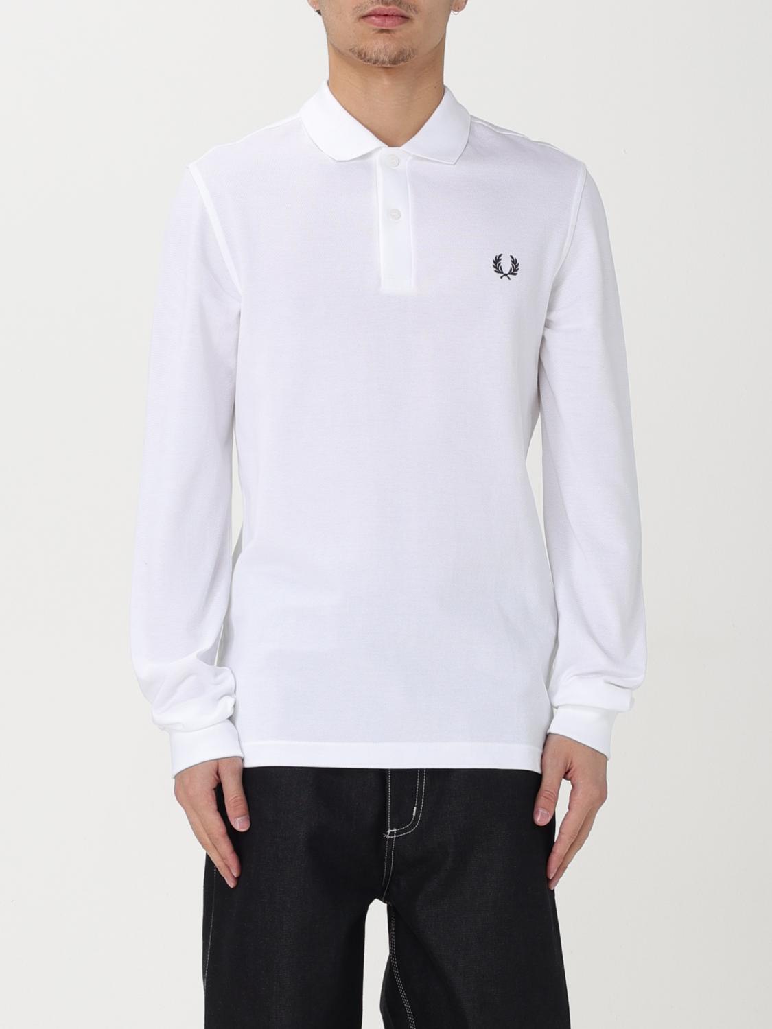 FRED PERRY POLO: Polo Fred Perry in piqué di cotone, Bianco - Img 1
