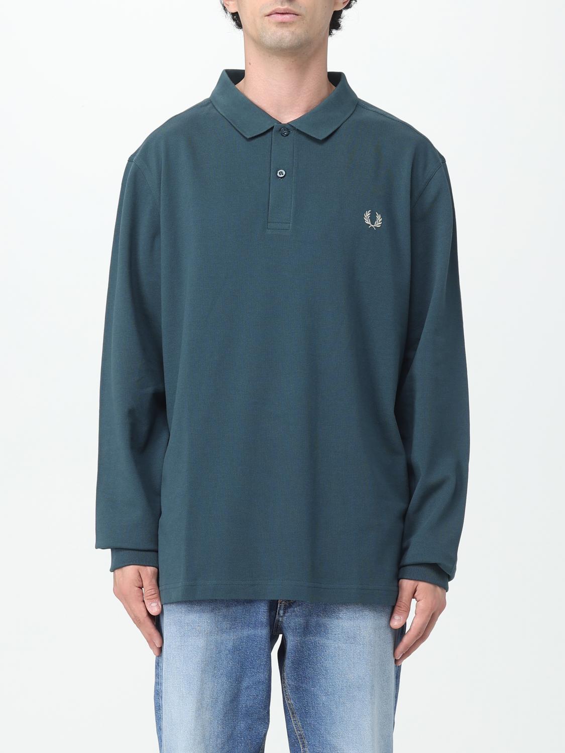 FRED PERRY POLO SHIRT: Shirt woman Fred Perry, Blue - Img 1