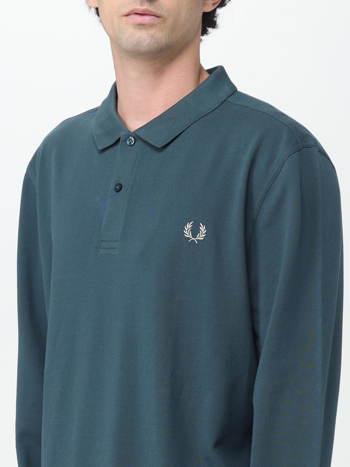 FRED PERRY POLO SHIRT: Shirt woman Fred Perry, Blue - Img 3