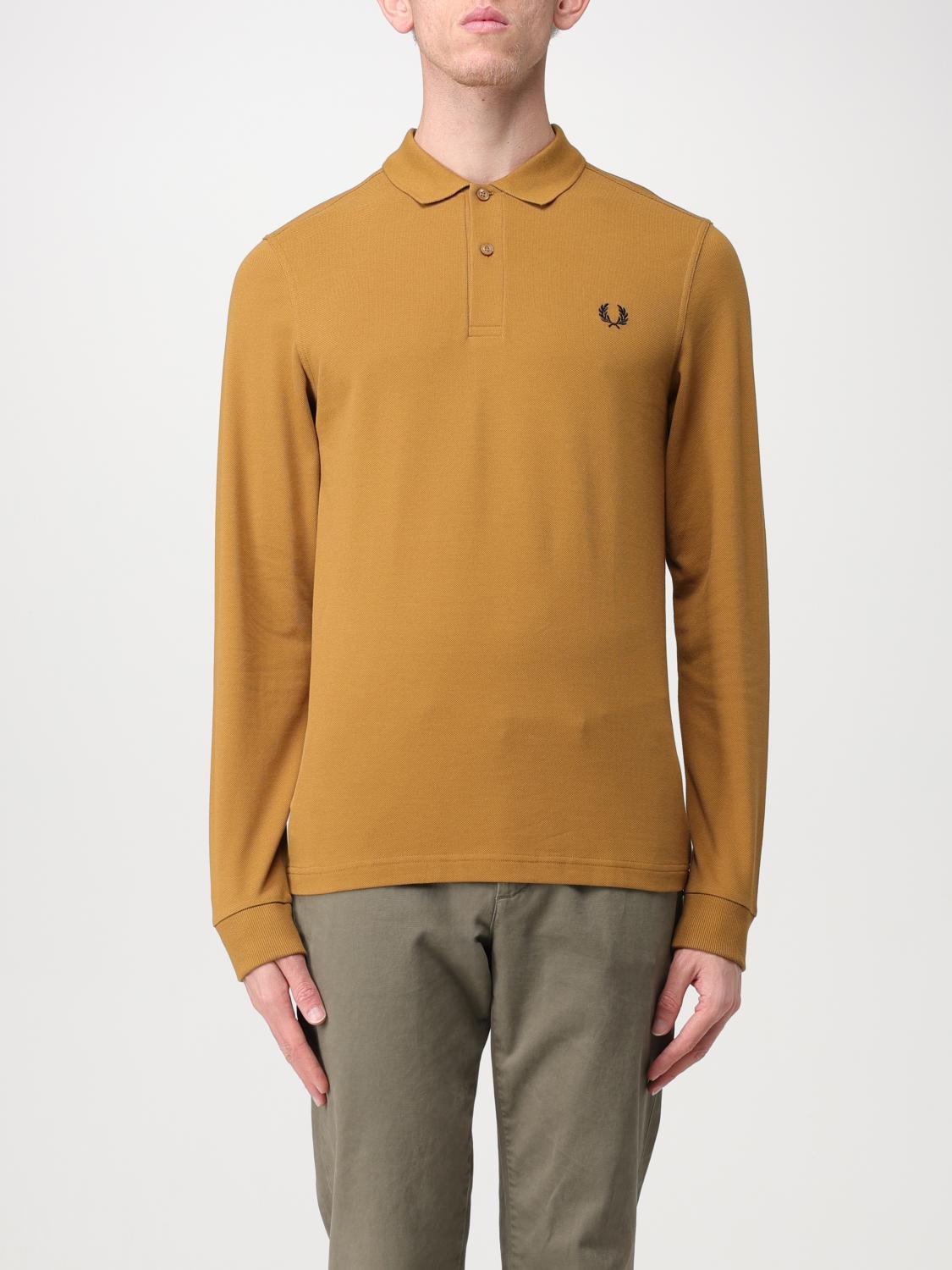 FRED PERRY POLO: Polo Fred Perry in piqué di cotone, Marrone - Img 1