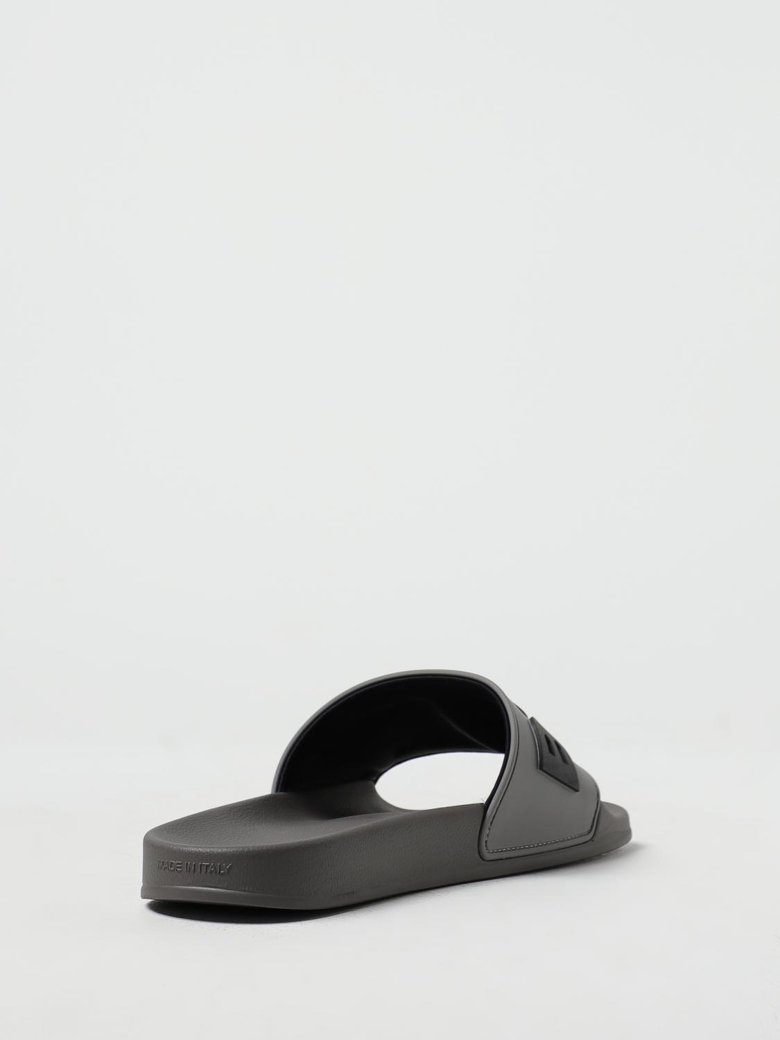 BOSS SANDALI: Sliders Kirk Hugo in gomma, Grigio - Img 3