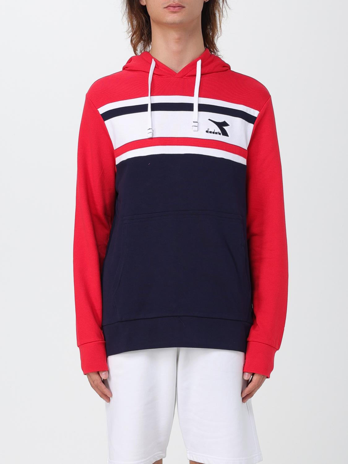 Diadora Red Cotton Sweatshirt