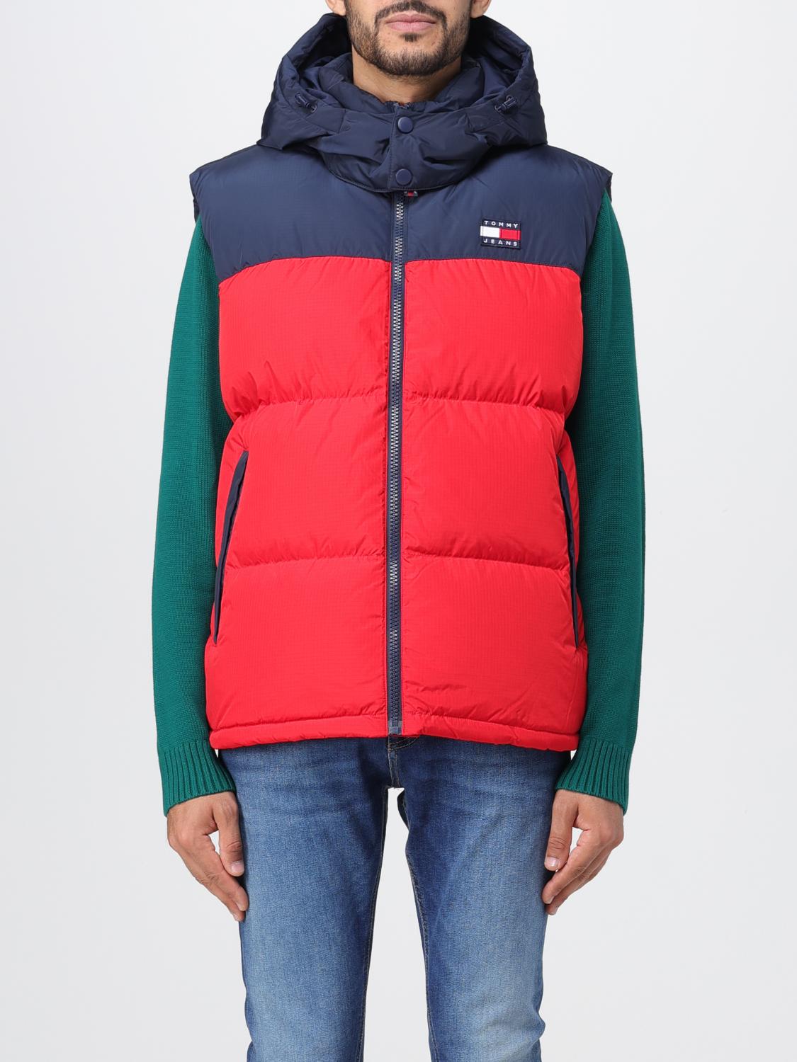 TOMMY JEANS SUIT VEST: Blazer men Tommy Jeans, Red - Img 1