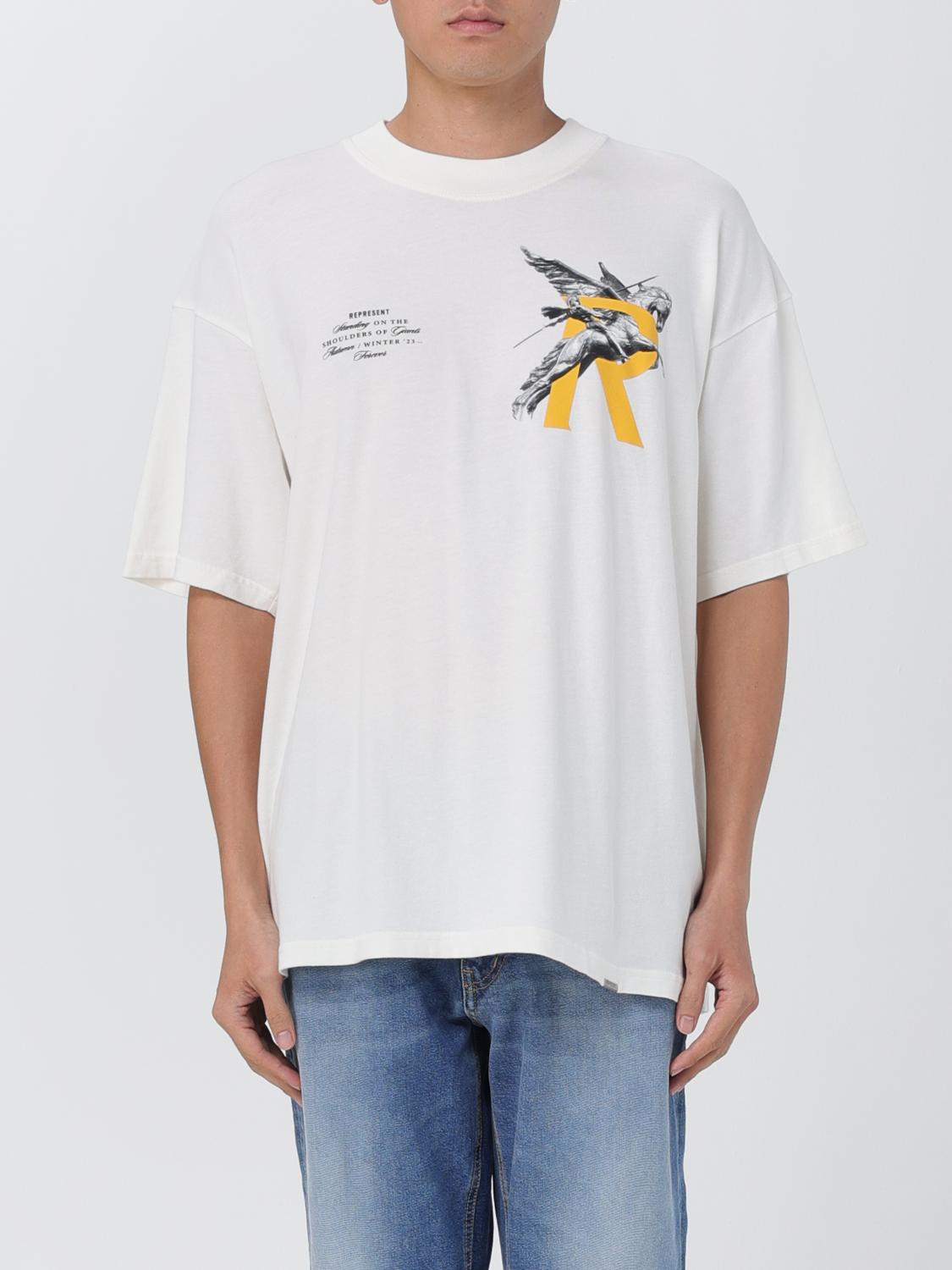 Tシャツ・カットソー REPRESENT Men T Shirts MLM41210 30 WHITE Represent MLM41053 Man White T-shirts and Polos - Zuklat