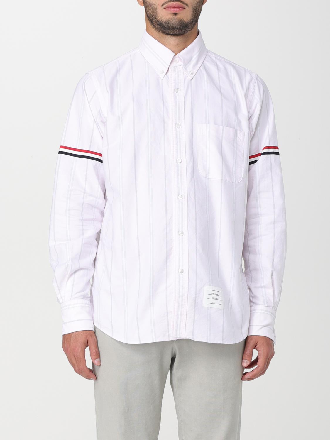 THOM BROWNE SHIRT: Thom Browne shirt in cotton, White - Img 1