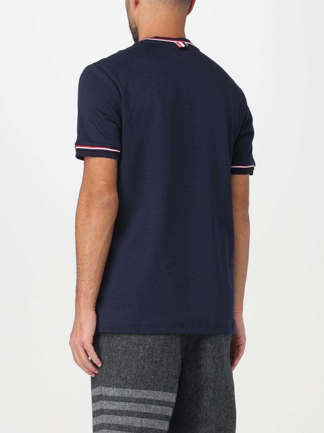Tシャツ・カットソー THOM BROWNE TOP (MJS231AJ0055 055) Thom Browne White T-Shirt (THOM BROWNE/Tシャツ・カットソー