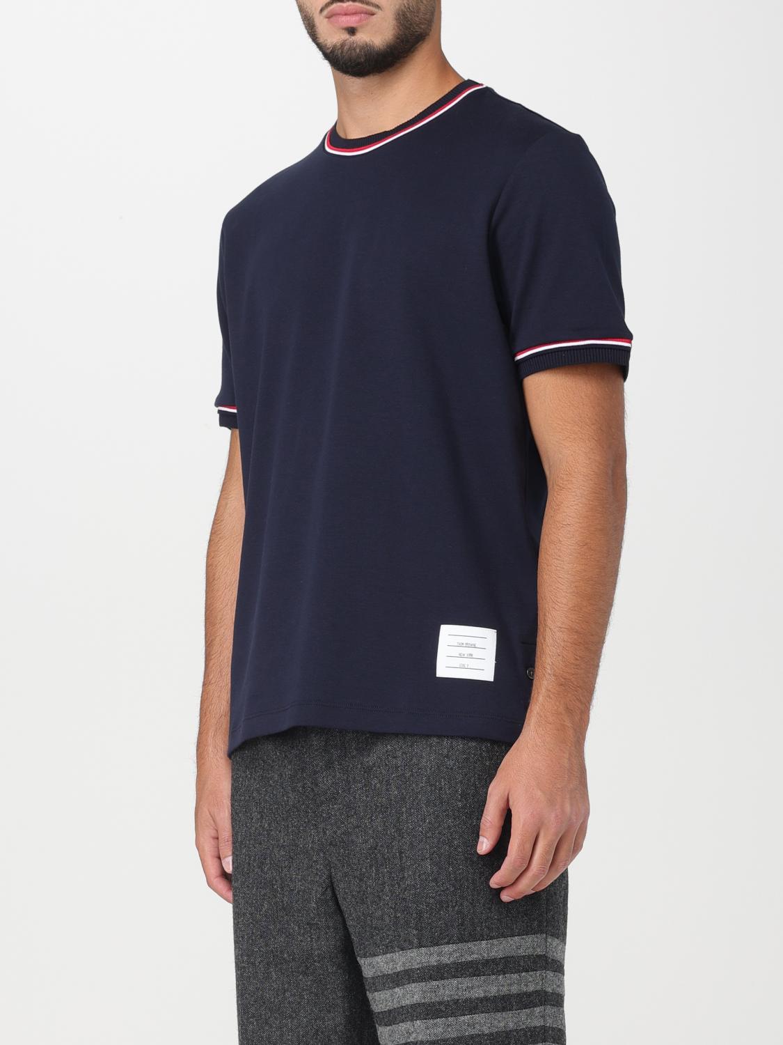 Tシャツ・カットソー THOM BROWNE Men T Shirts MJS221A BLUE THOM BROWNE Men T Shirts MJS221A BLUE (THOM BROWNE/Tシャツ