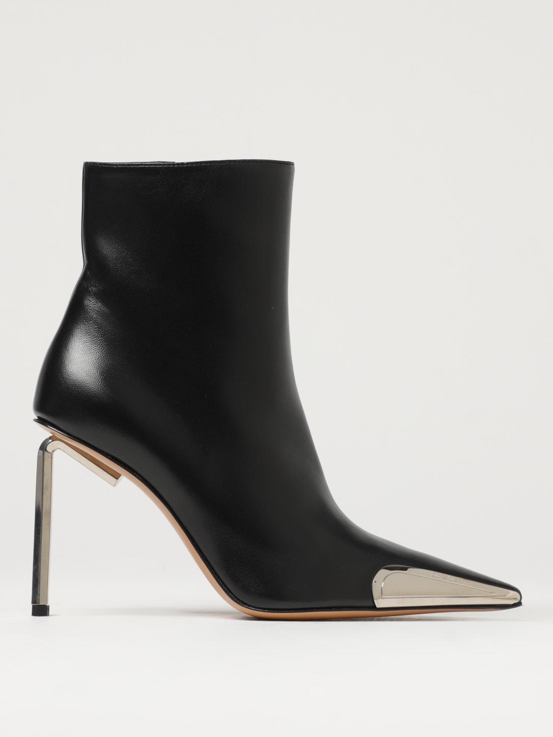 ショートブーツ・ブーティ Off White Black nappa leather Allen ankle boots OFF-WHITE Nappa Allen Ankle Boots Black – MAISONDEFASHION.COM
