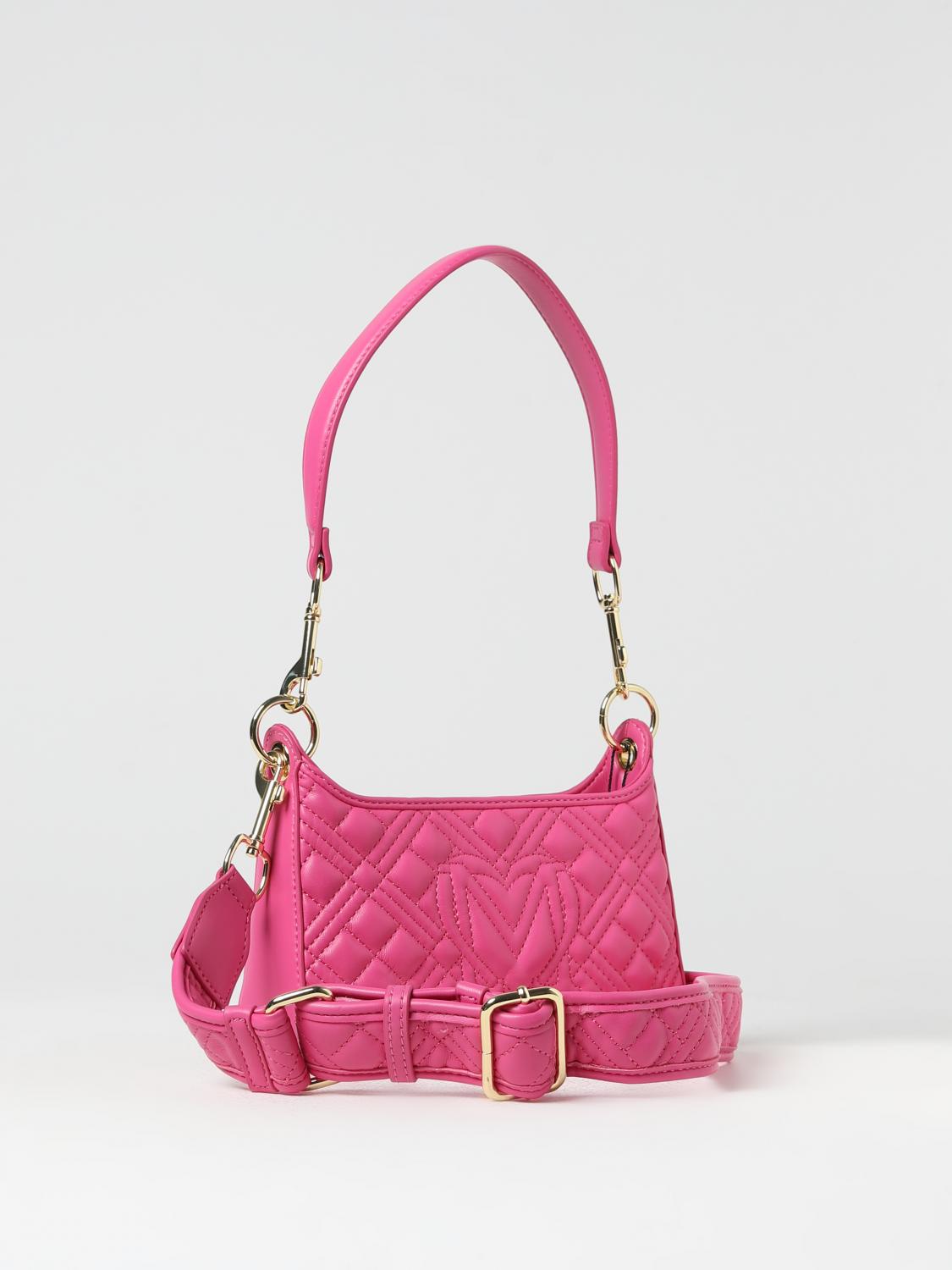 Love Moschino bag in quilted synthetic leather - Fuchsia