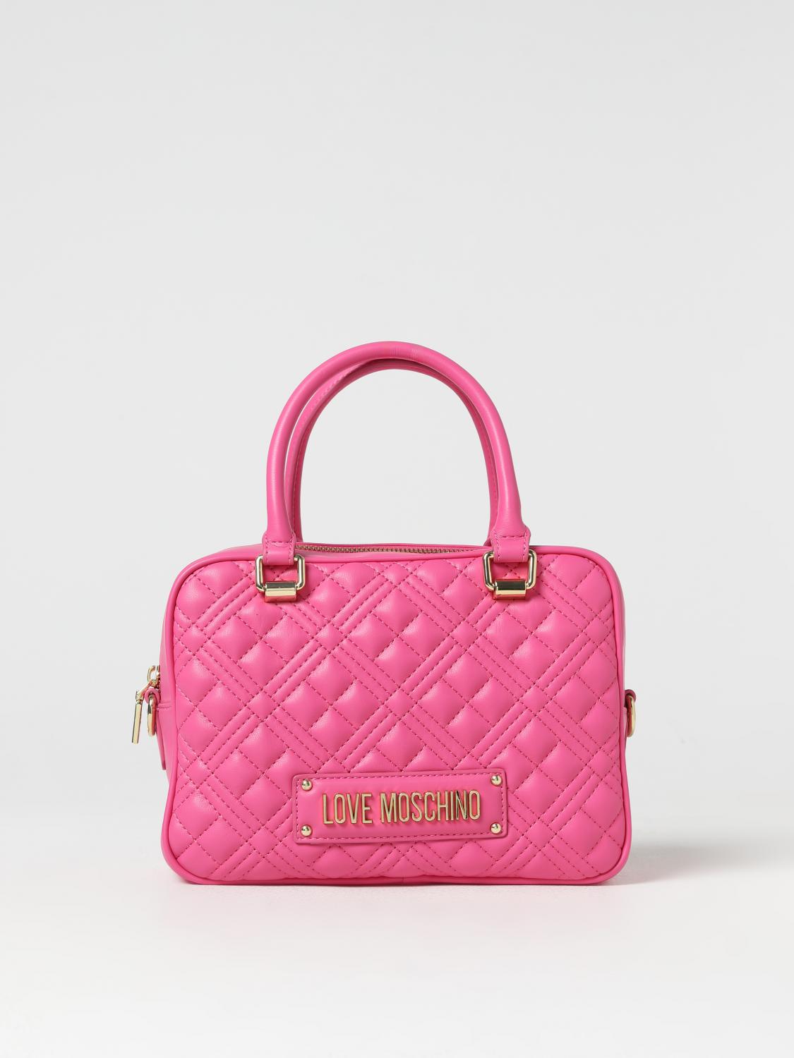 Love Moschino bag in quilted synthetic nappa - Fuchsia