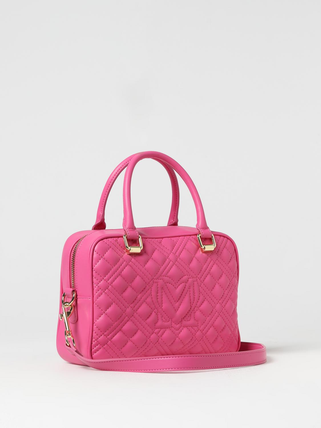 LOVE MOSCHINO: bag in quilted synthetic nappa - Fuchsia | Love