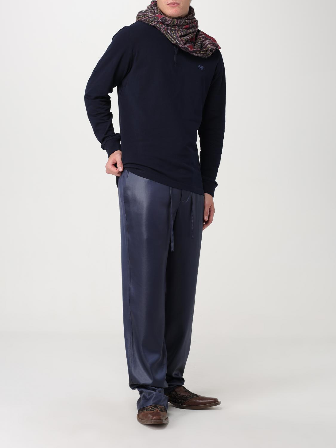 ETRO POLO: Polo hombre Etro, Azul Marino - Img 2