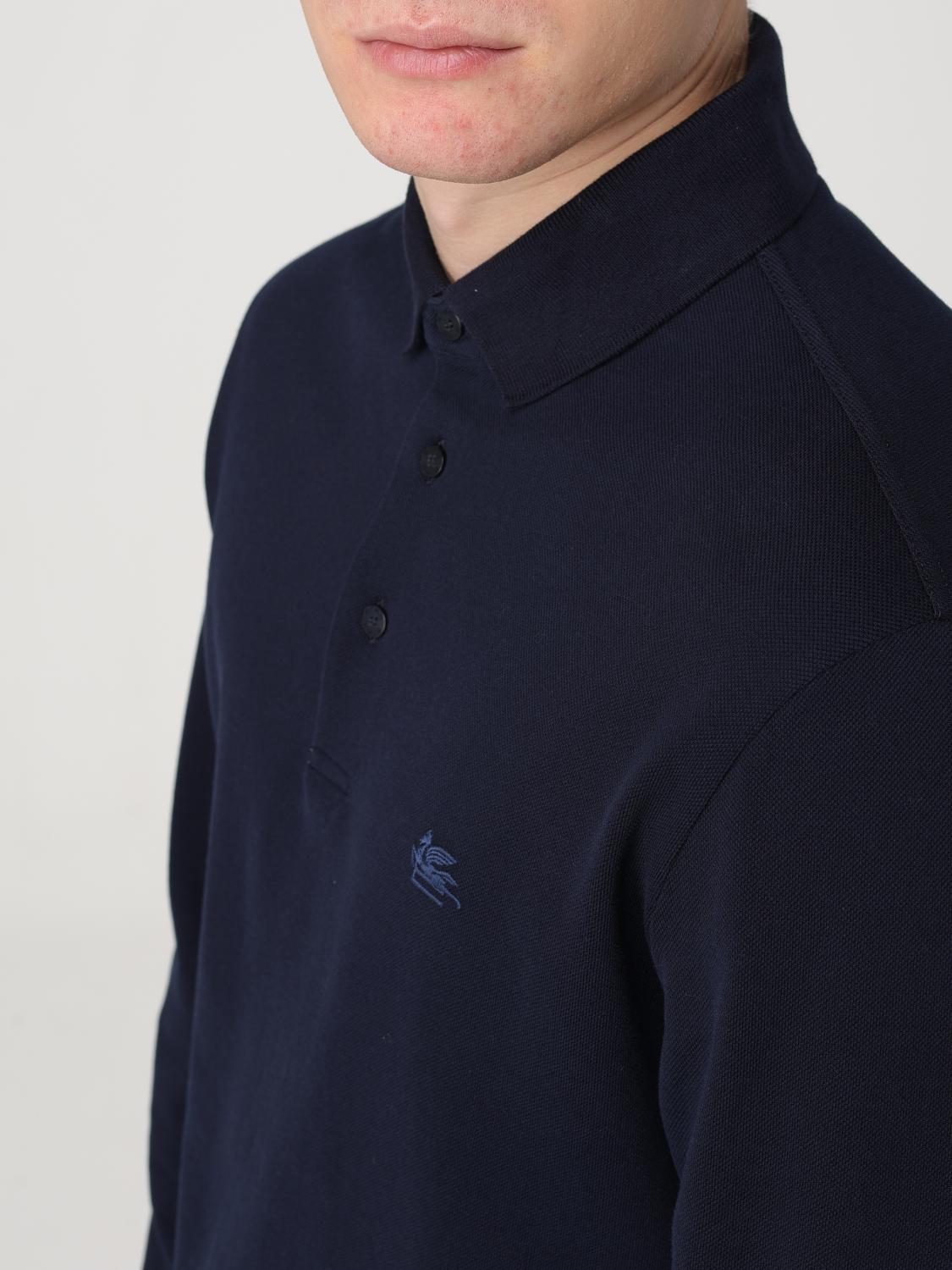 ETRO POLO: Polo hombre Etro, Azul Marino - Img 5