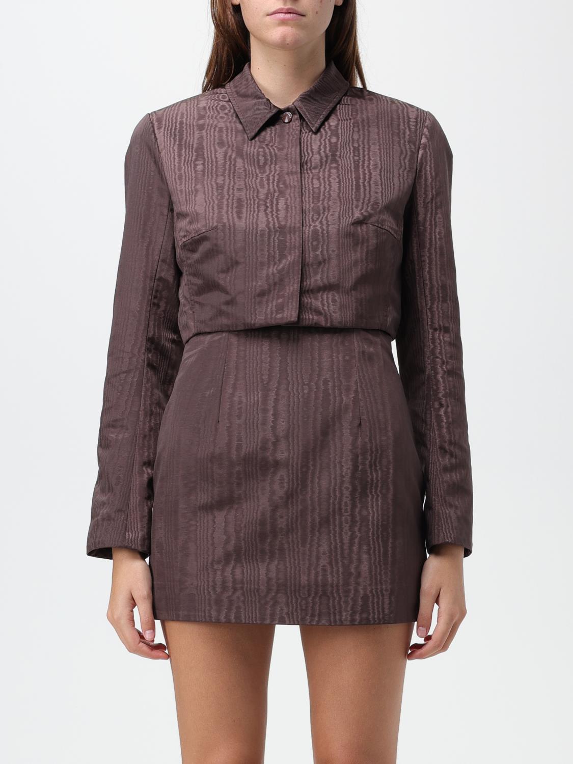 Marine Serre Jacket woman - Brown | WJA016 | GIGLIO.COM