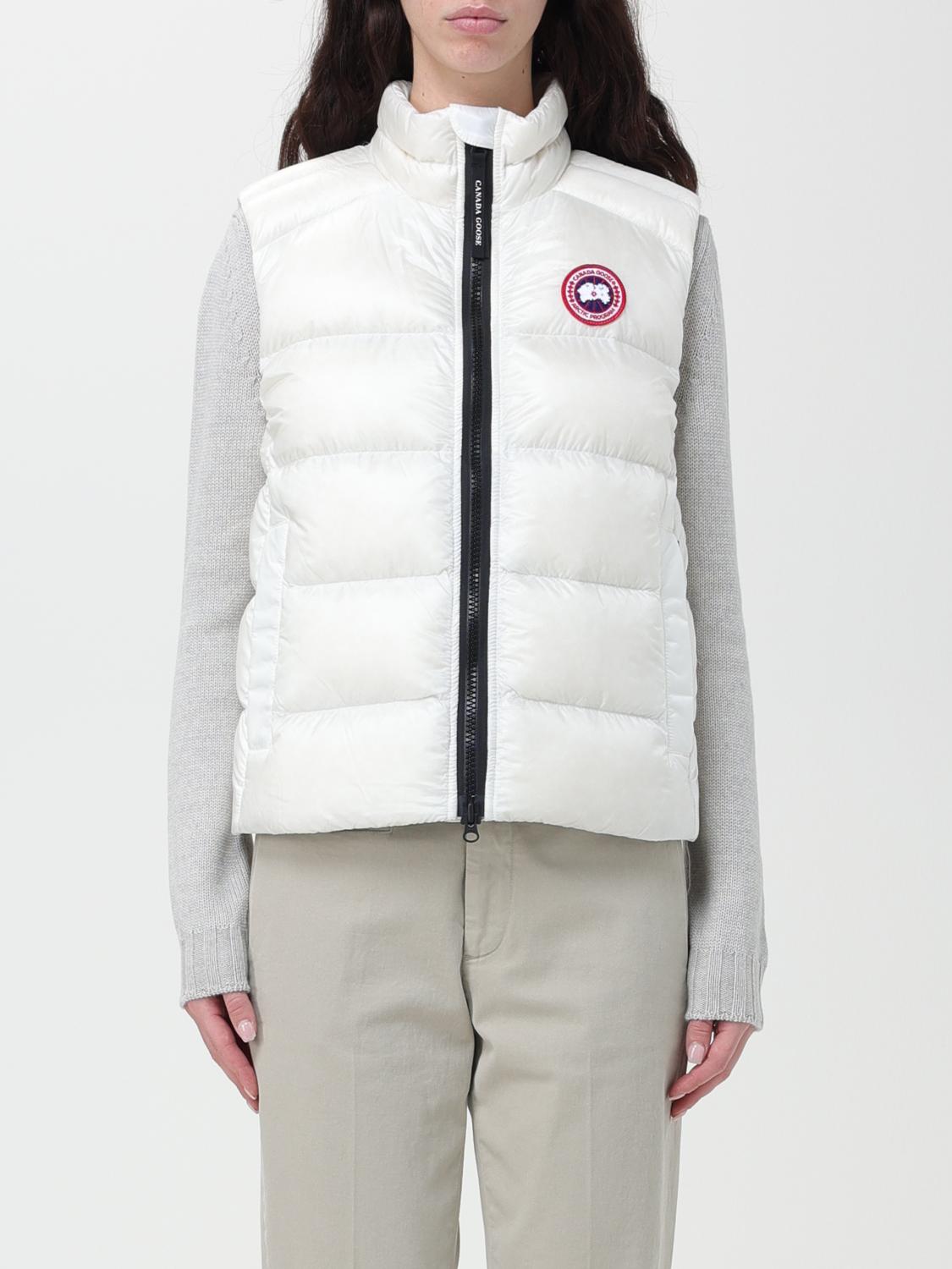 CANADA GOOSE: Waistcoat woman White Canada Goose waistcoat